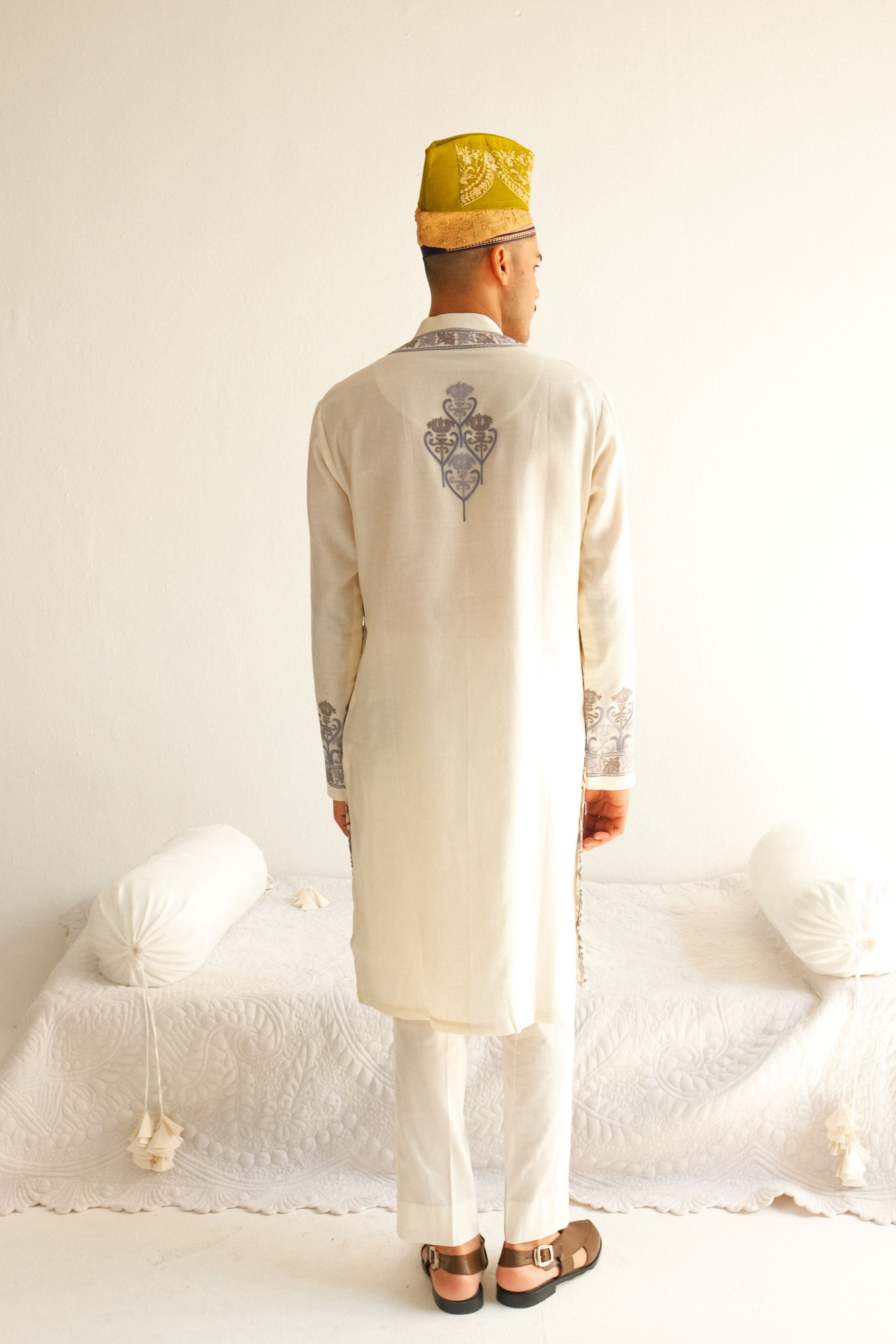 Ivory Tulip Tapestry Kurta Set