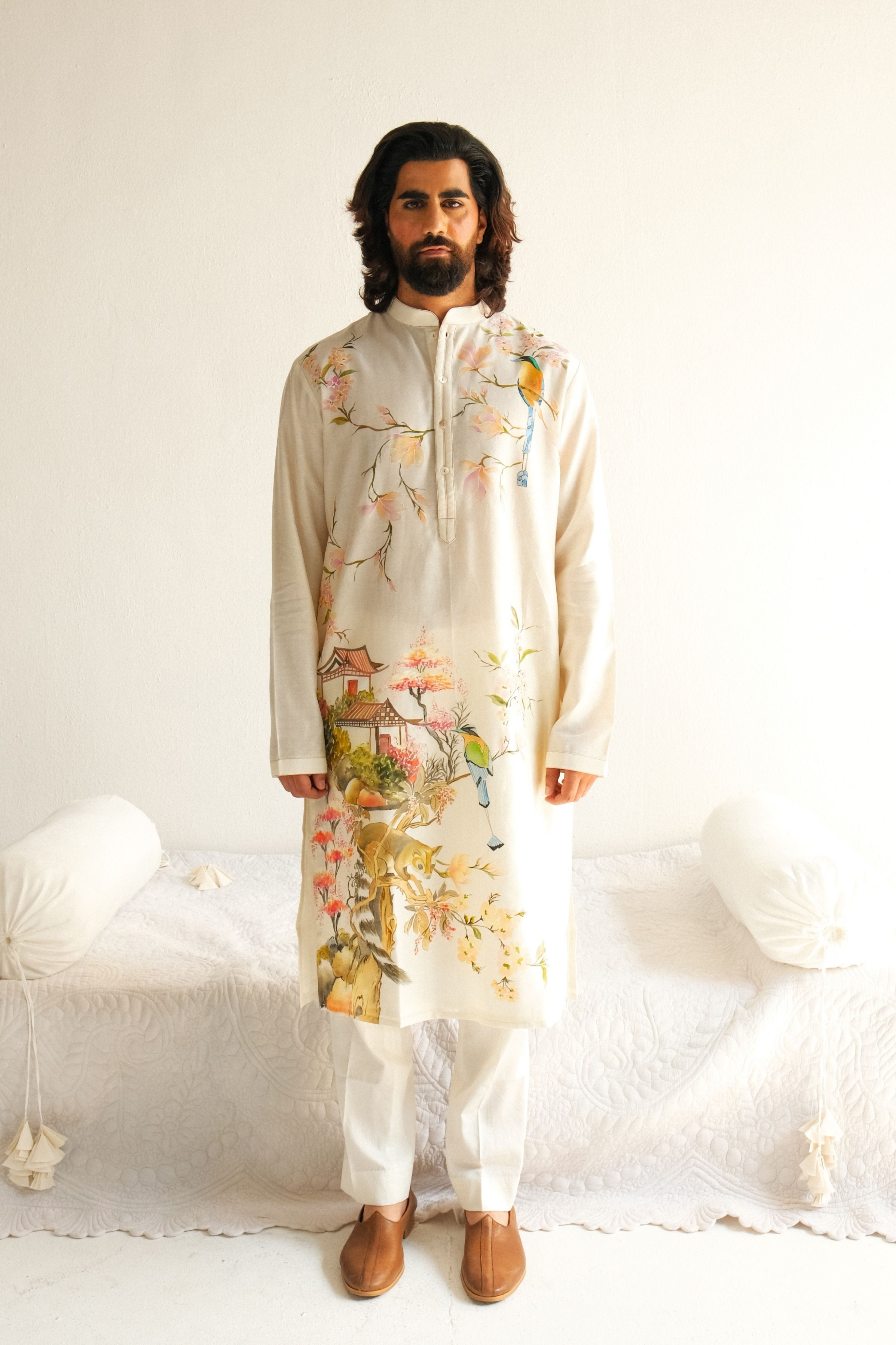 Chanderi Handloom Kurta Set