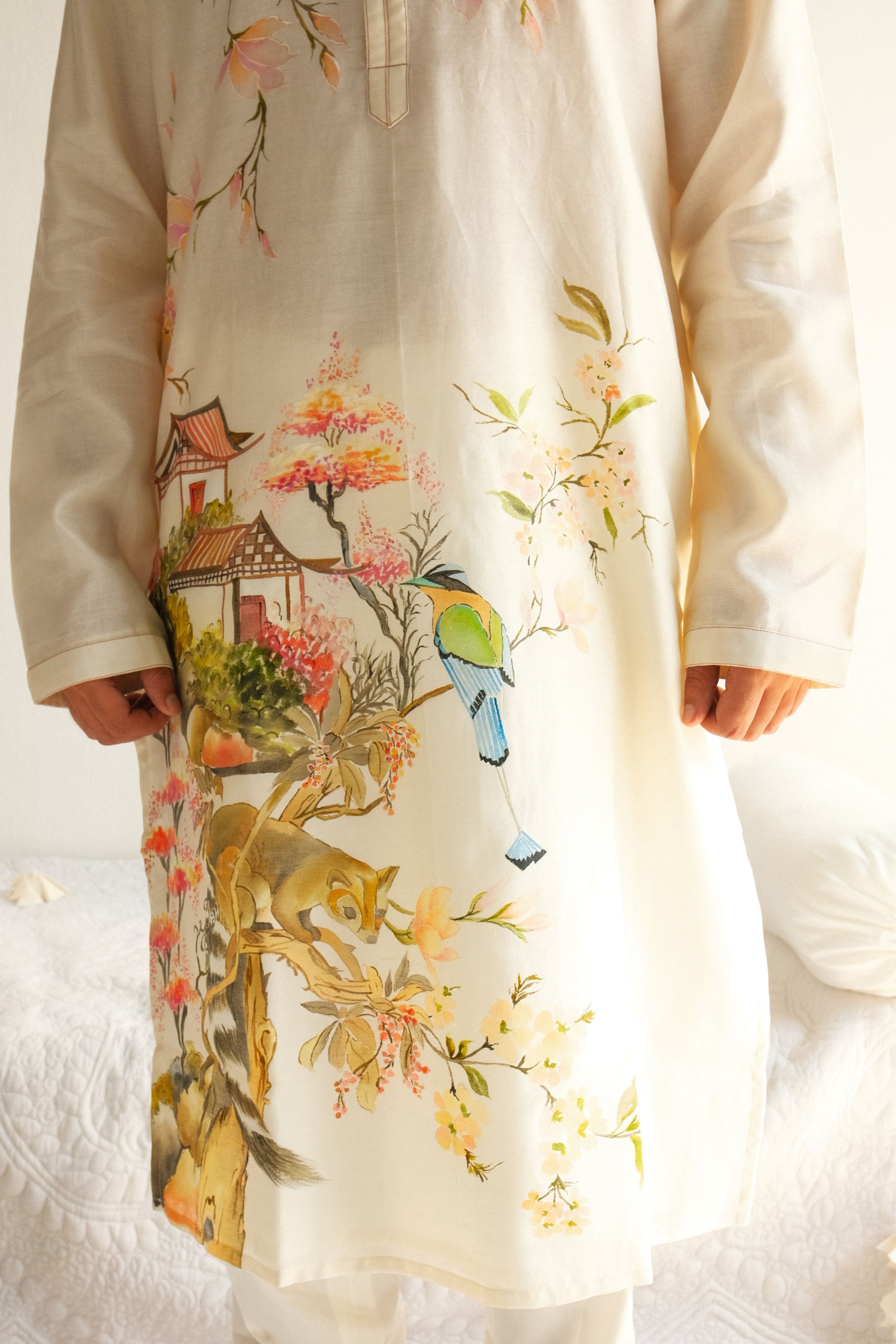 Chanderi Handloom Kurta Set