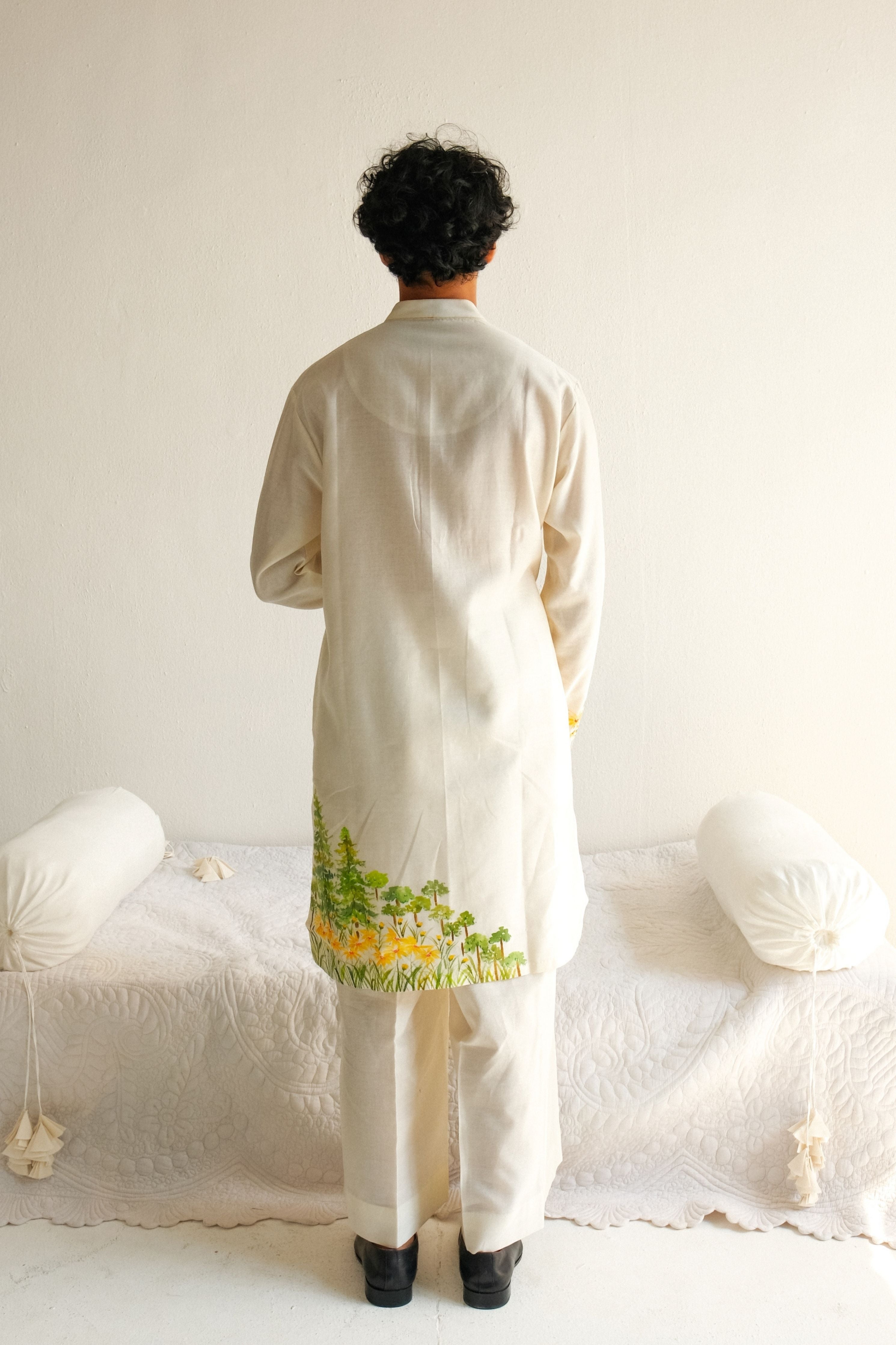The Nocturnals Kurta Paired With Pyjama Pants