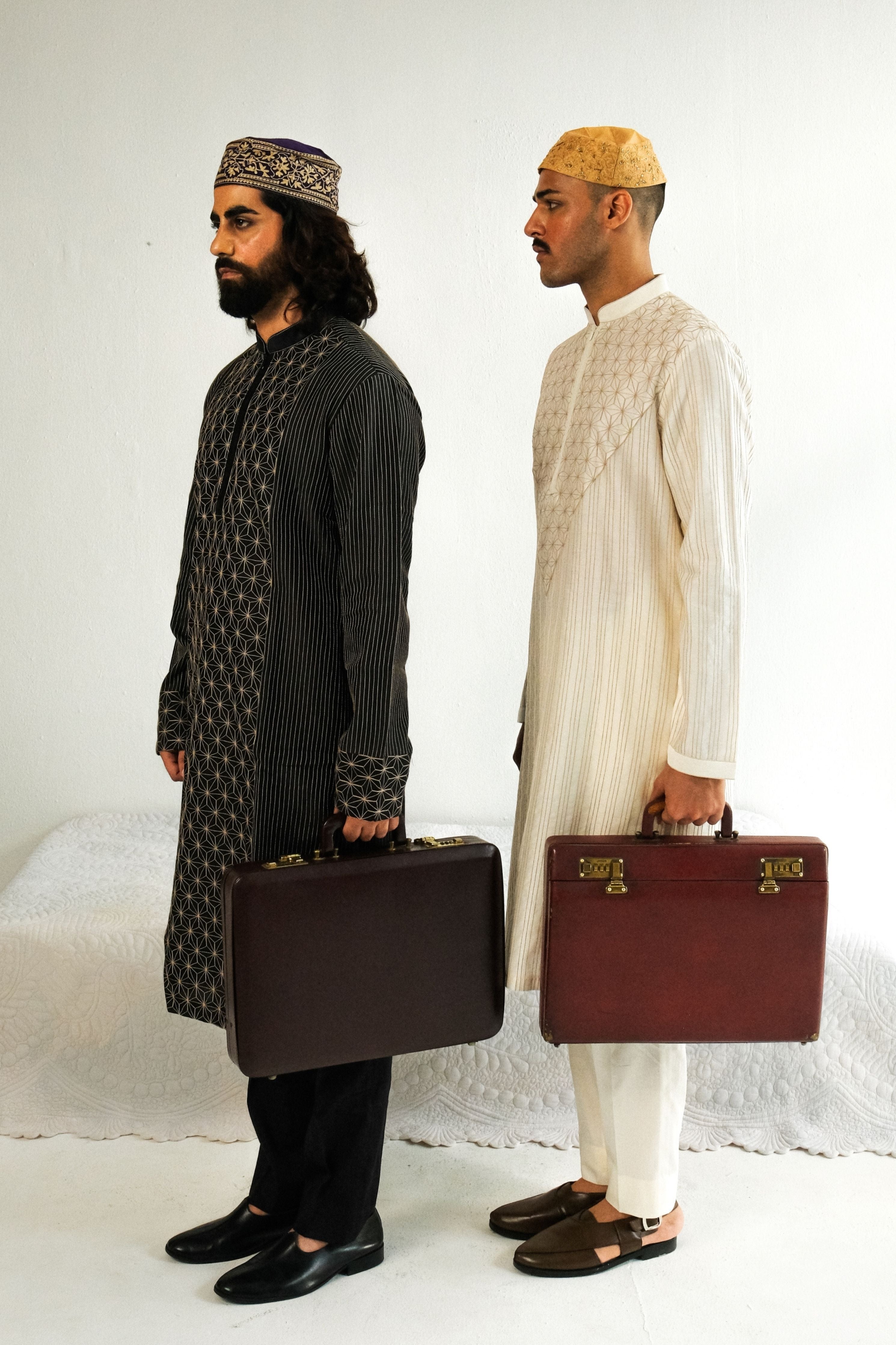 Charcoal Black Kurta Set