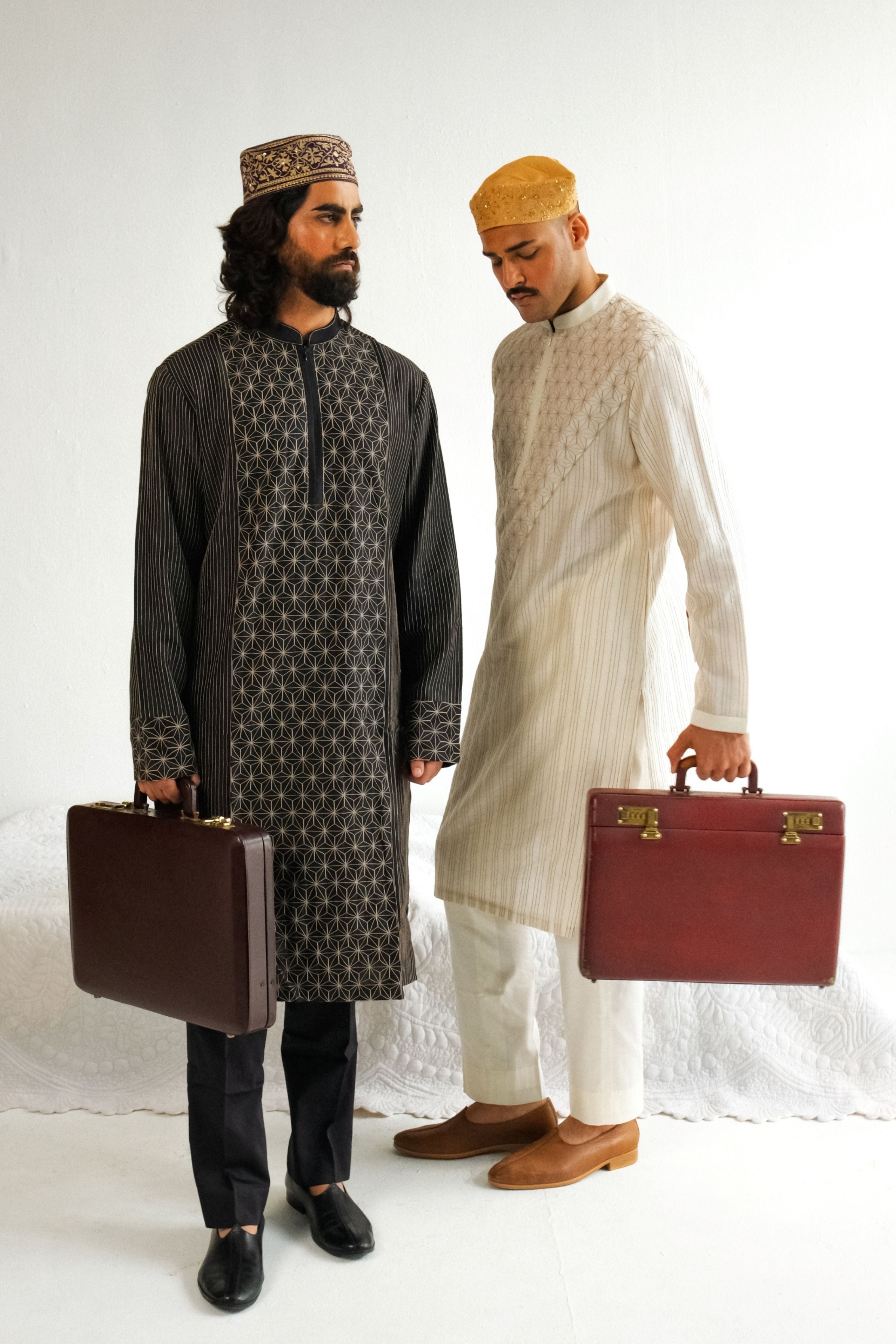 Charcoal Black Kurta Set