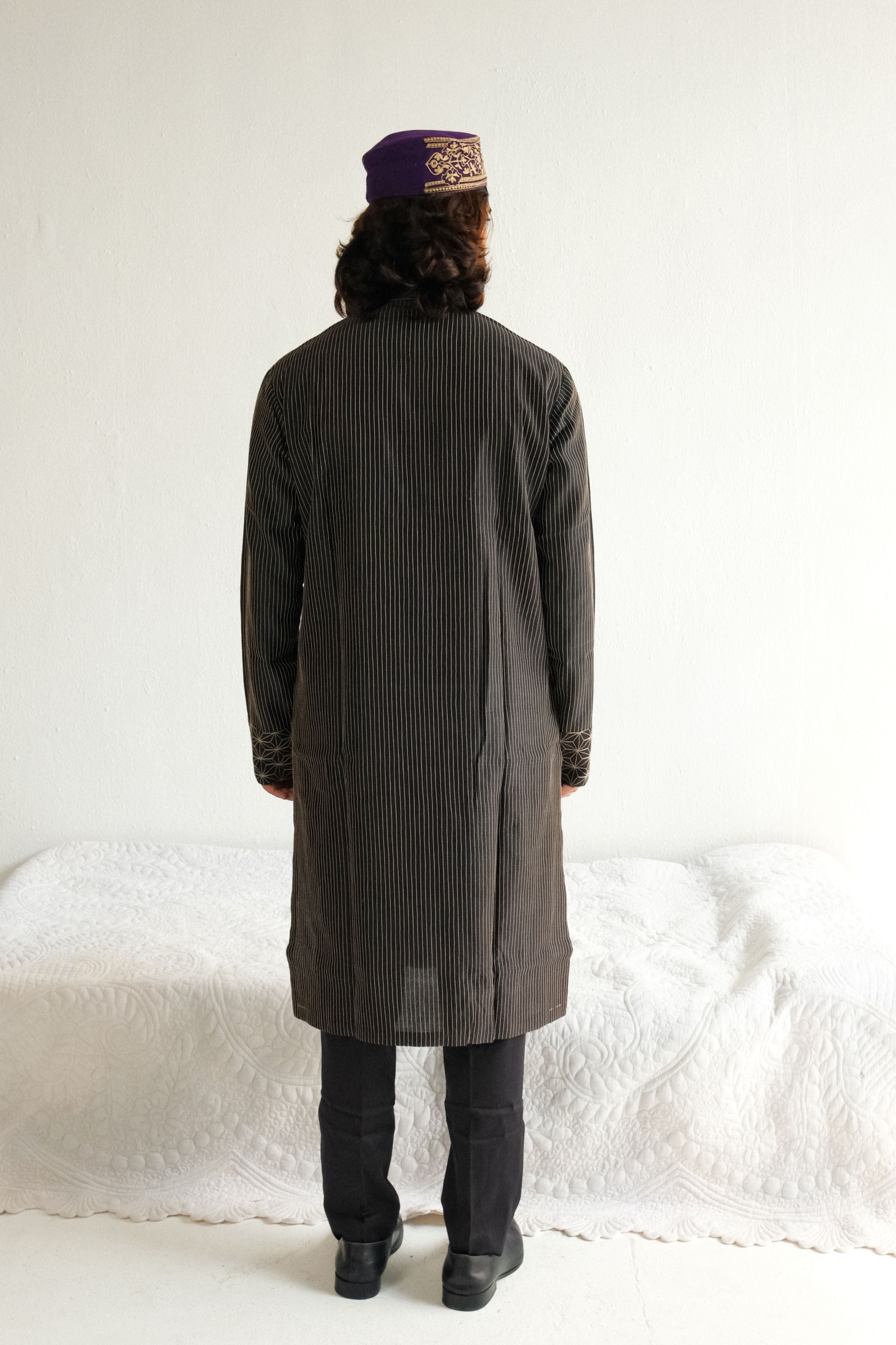 Charcoal Black Kurta Set