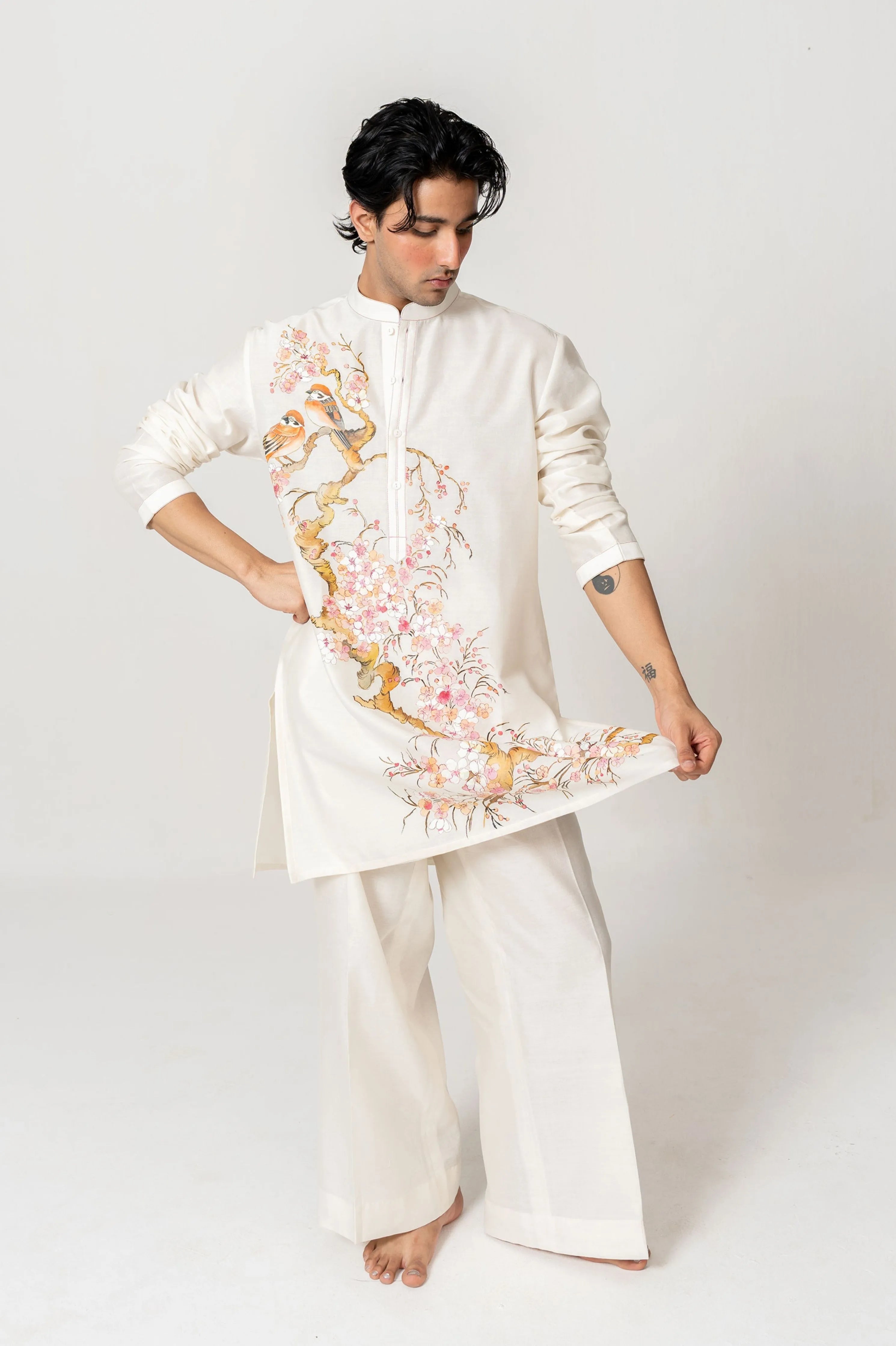 The Blossom Birds Kurta Set