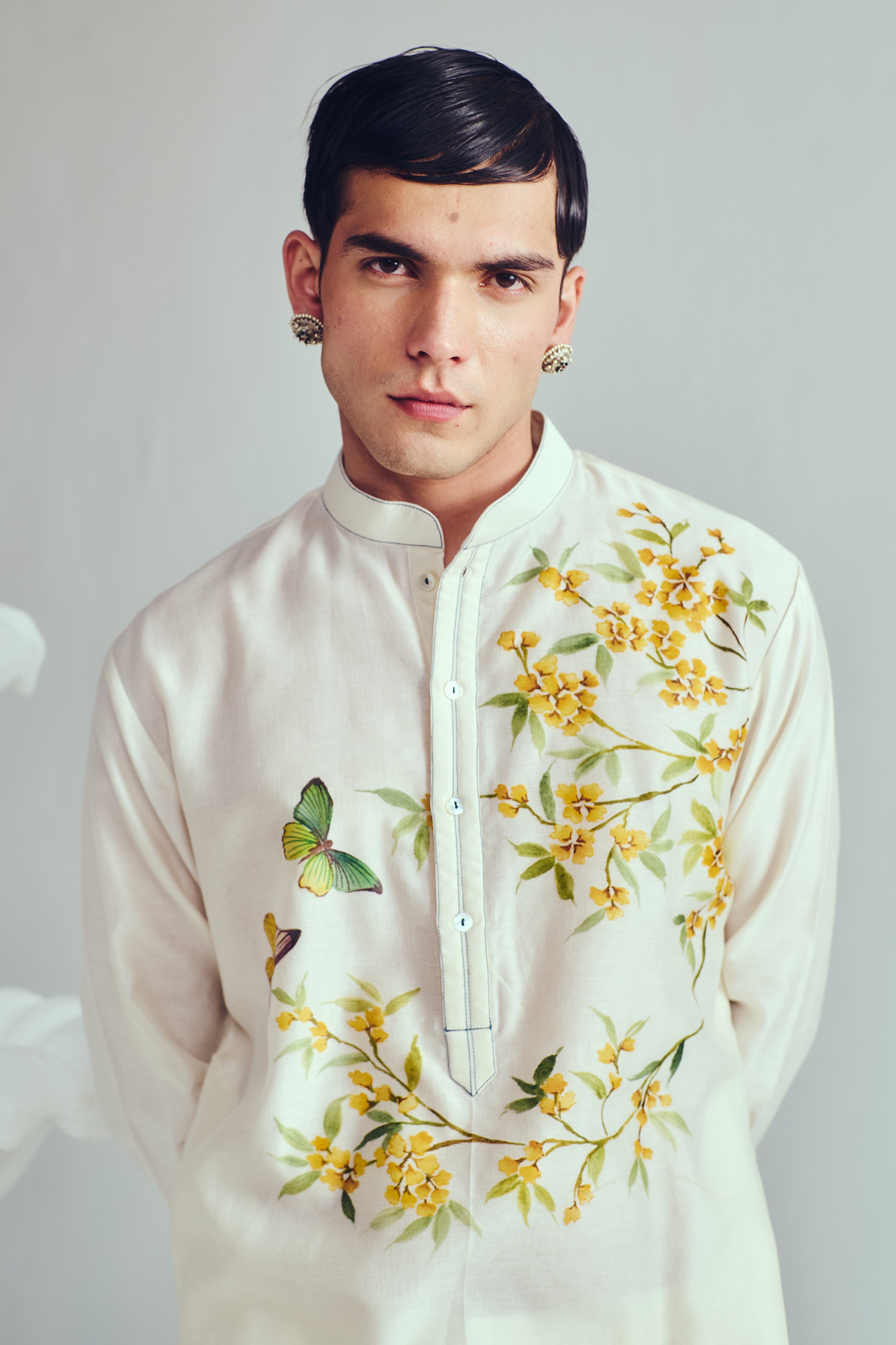 Peacock Feather Kurta Set