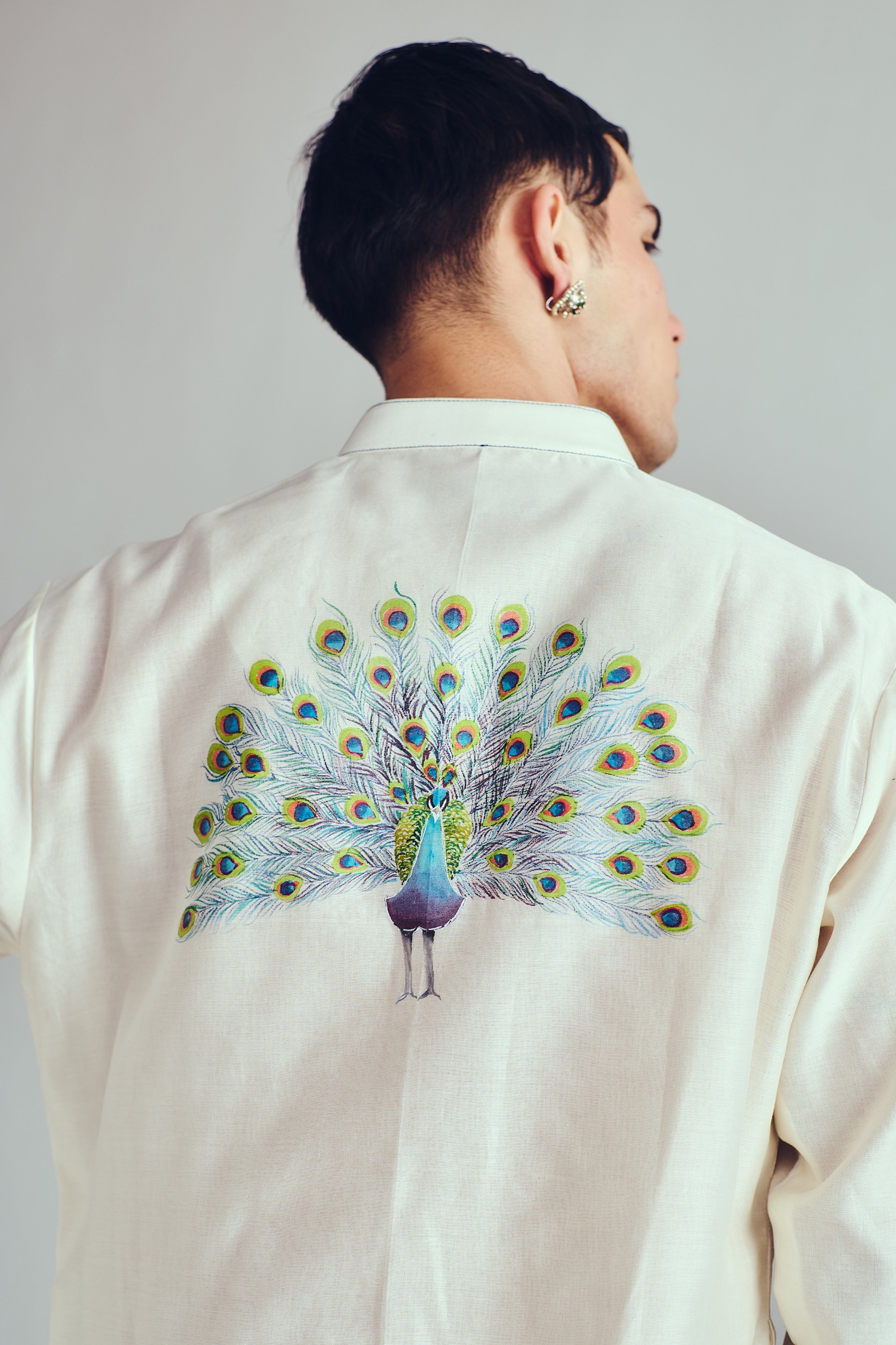 Peacock Feather Kurta Set