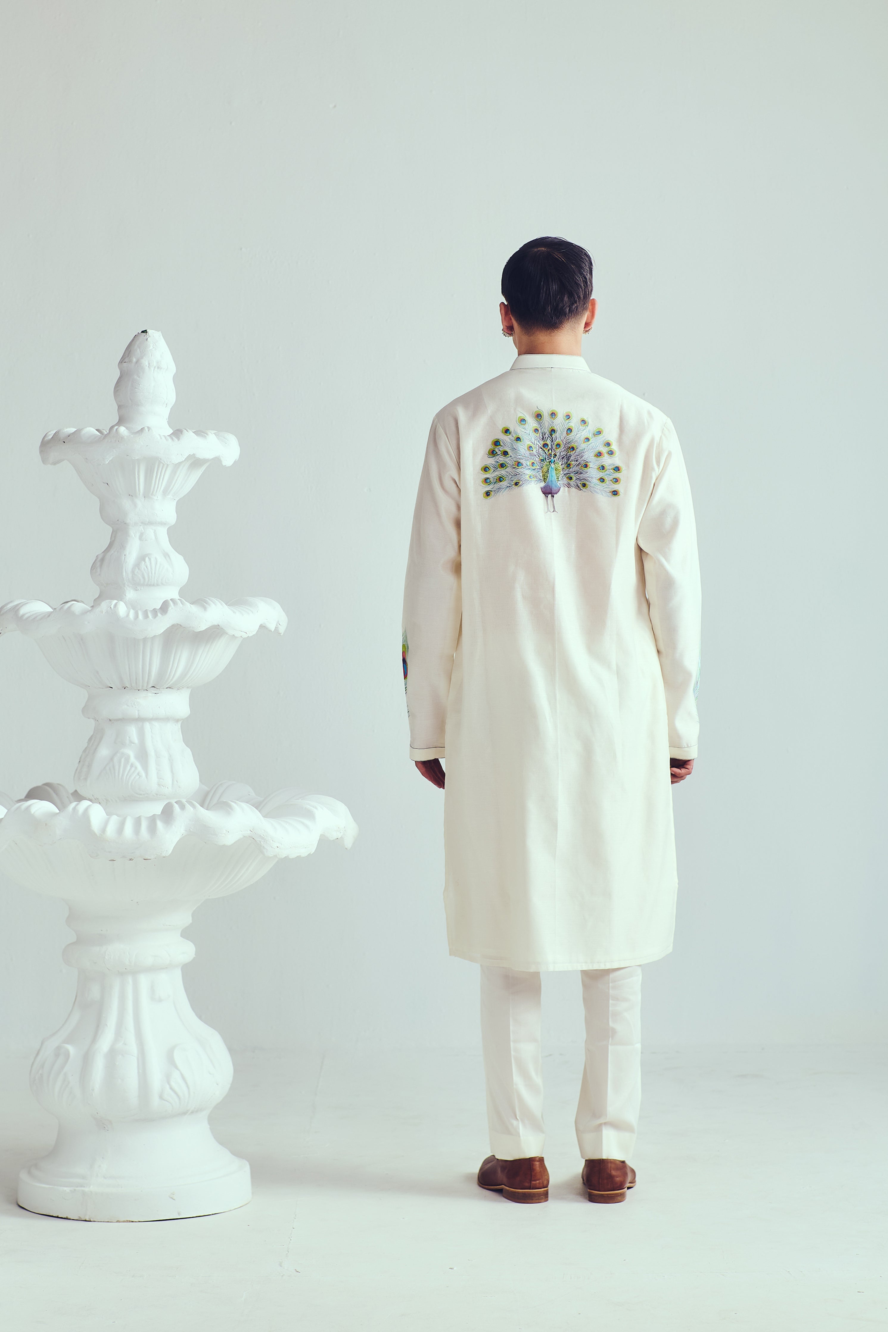 Peacock Feather Kurta Set