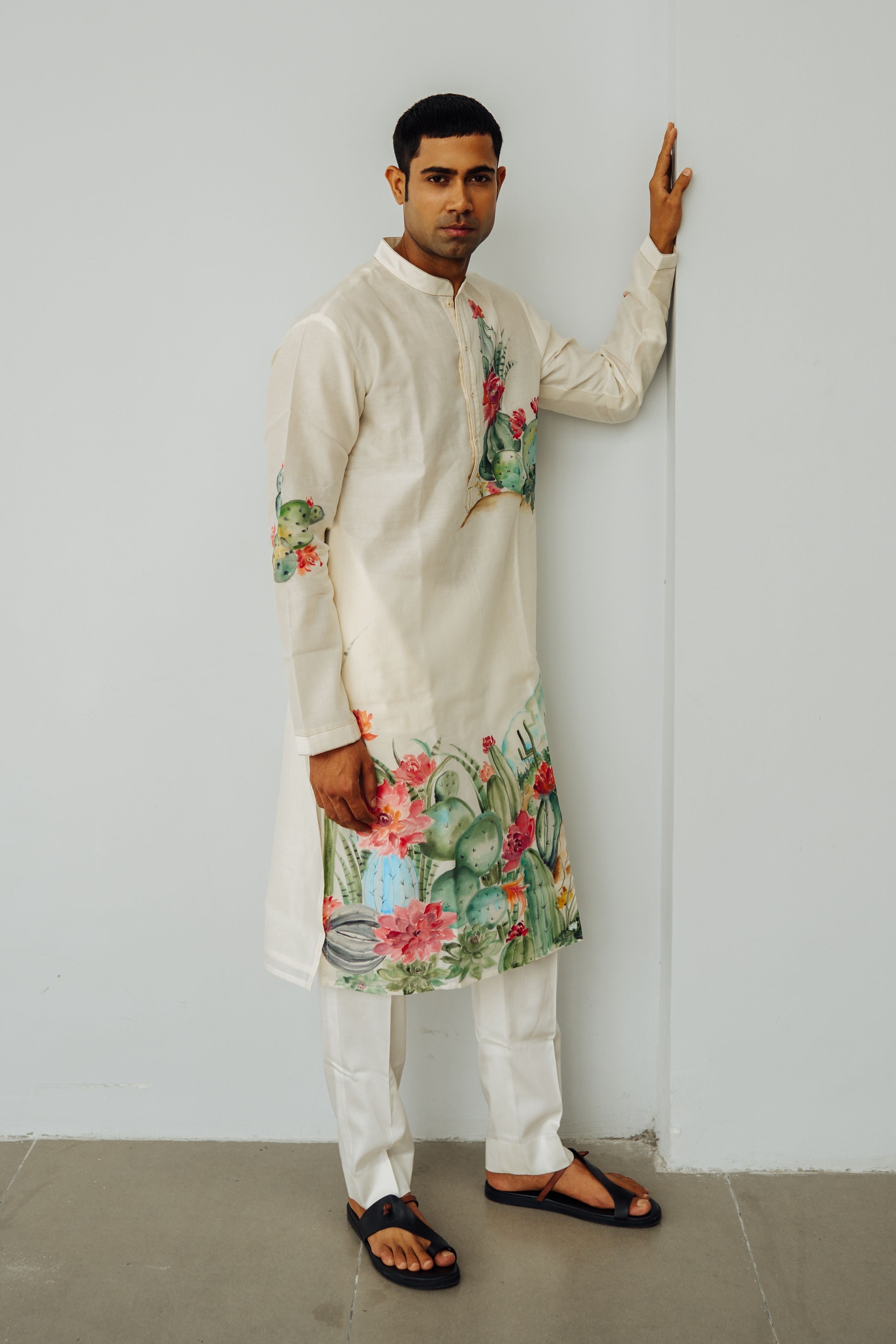 Ivory Desert Rose Kurta Set
