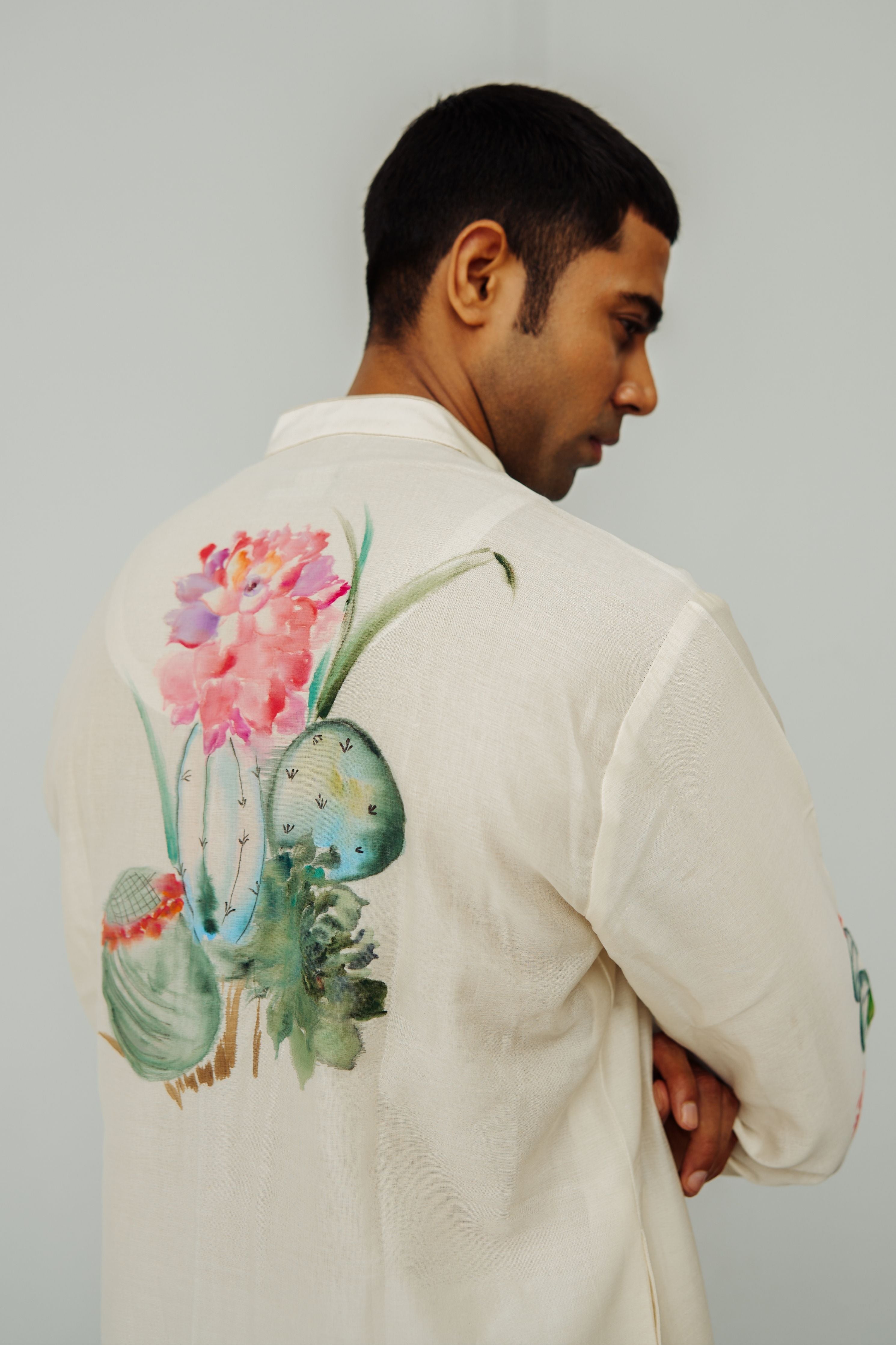 Ivory Desert Rose Kurta Set