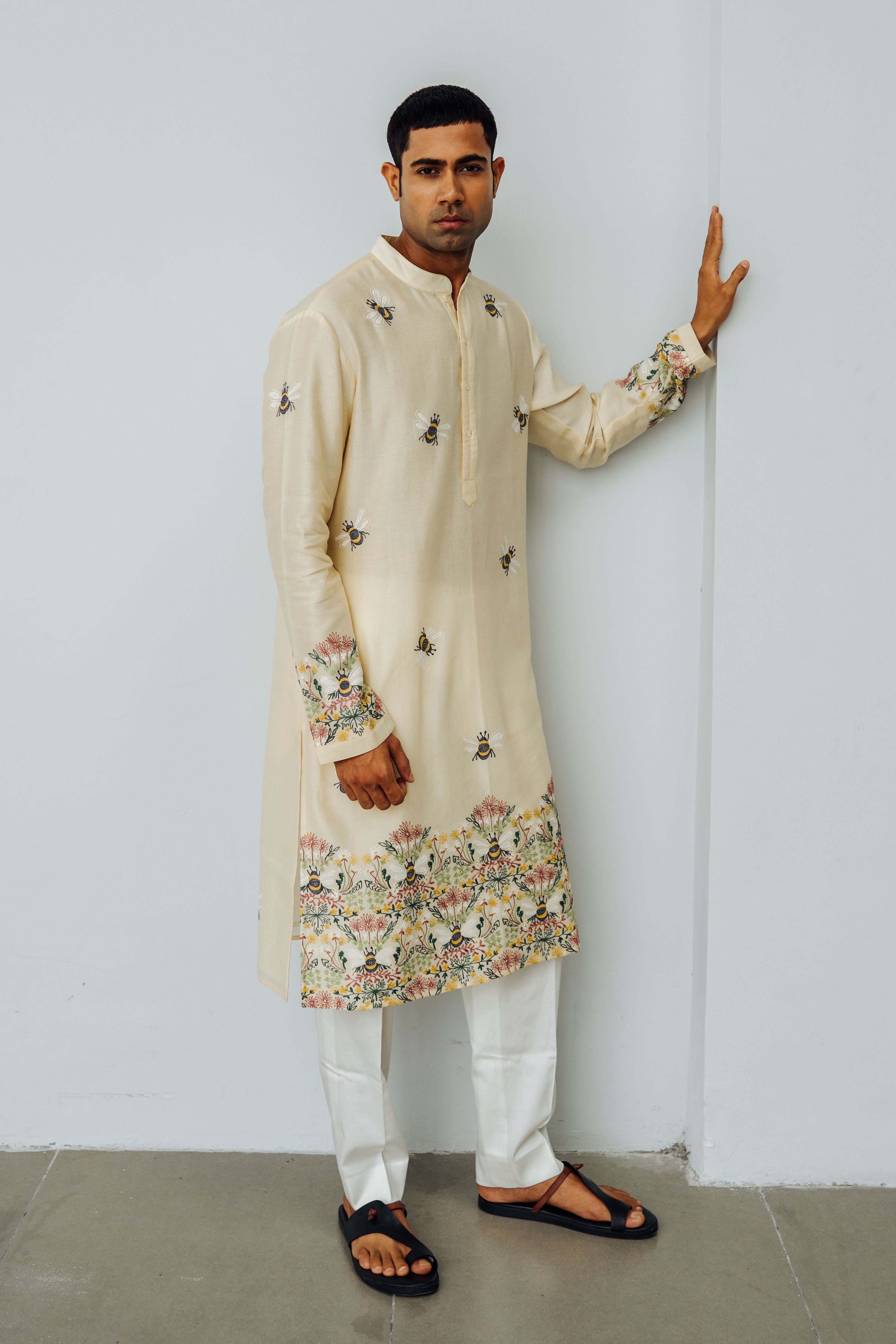 Beige Buzz Kurta Set