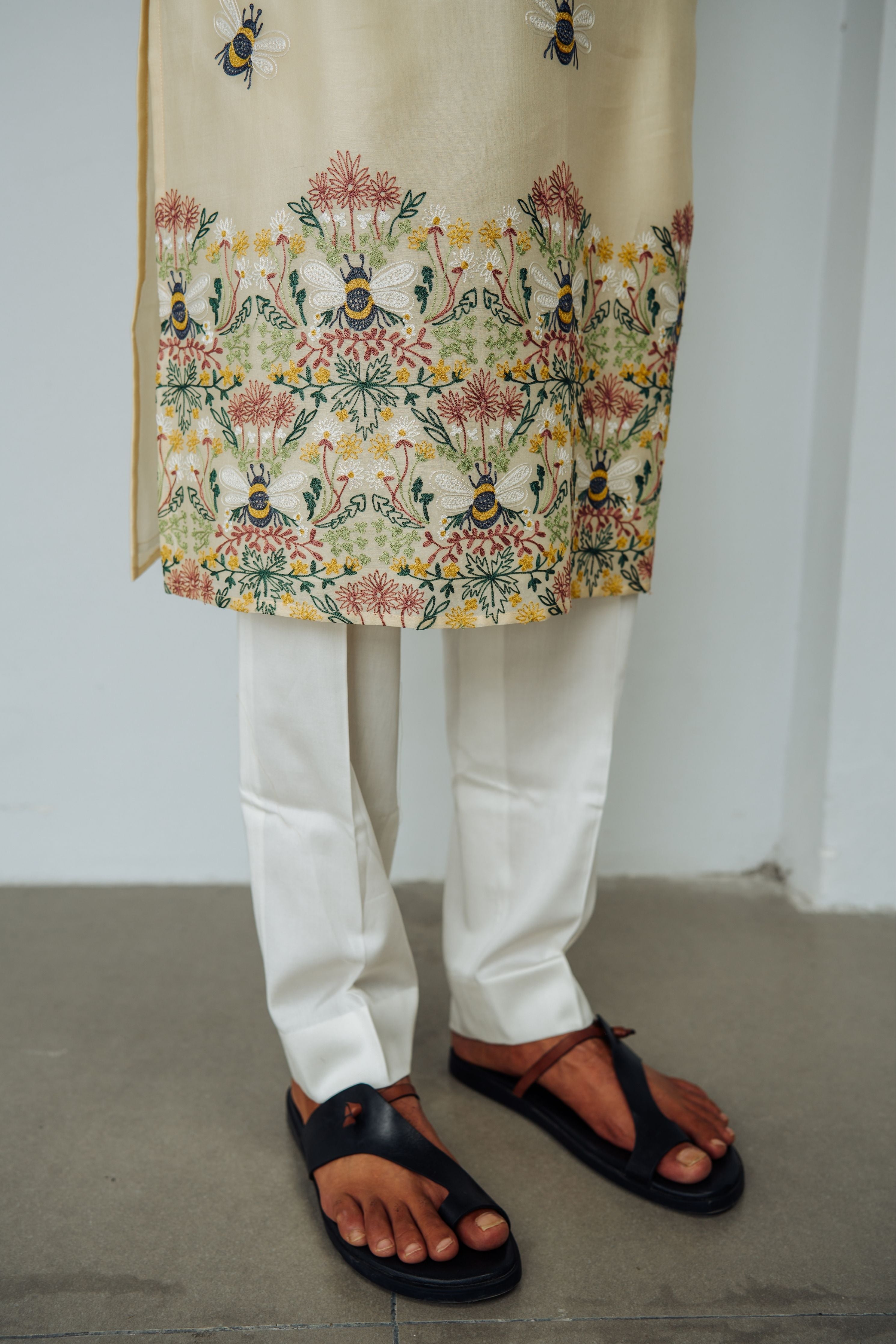 Beige Buzz Kurta Set