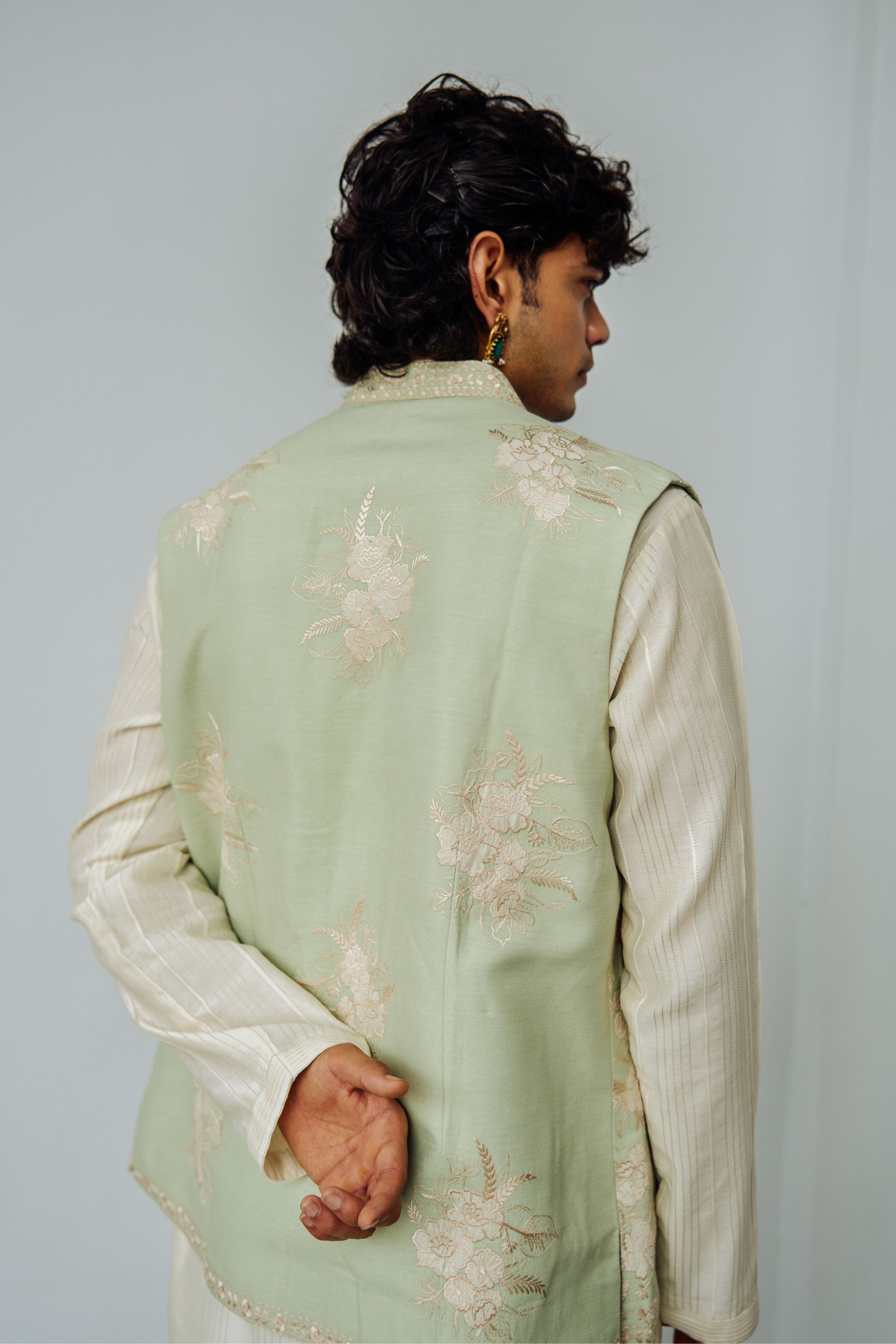 Mint Floral Kingdom Kurta Set