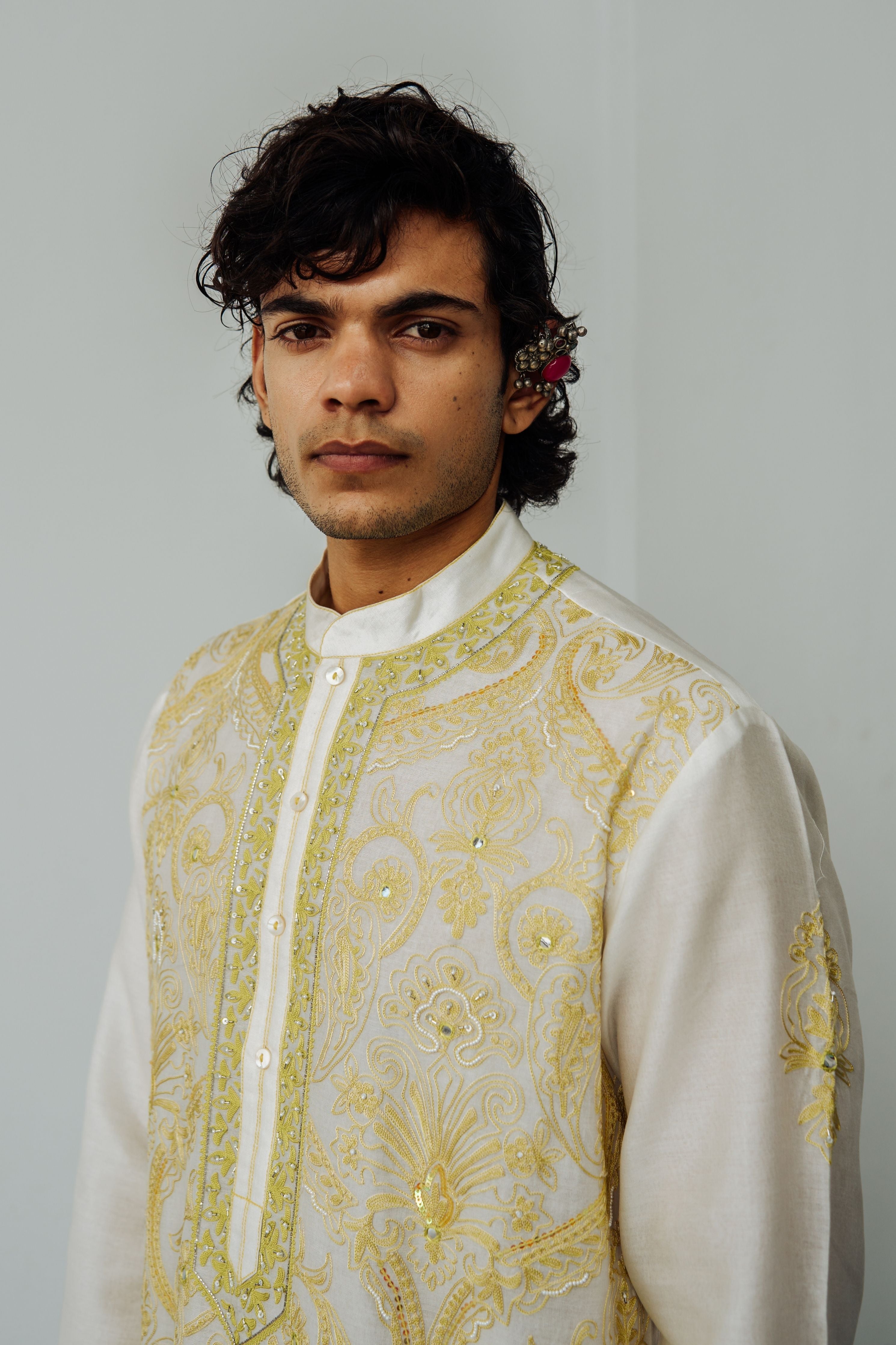 Neon Passion Paisley Kurta Set