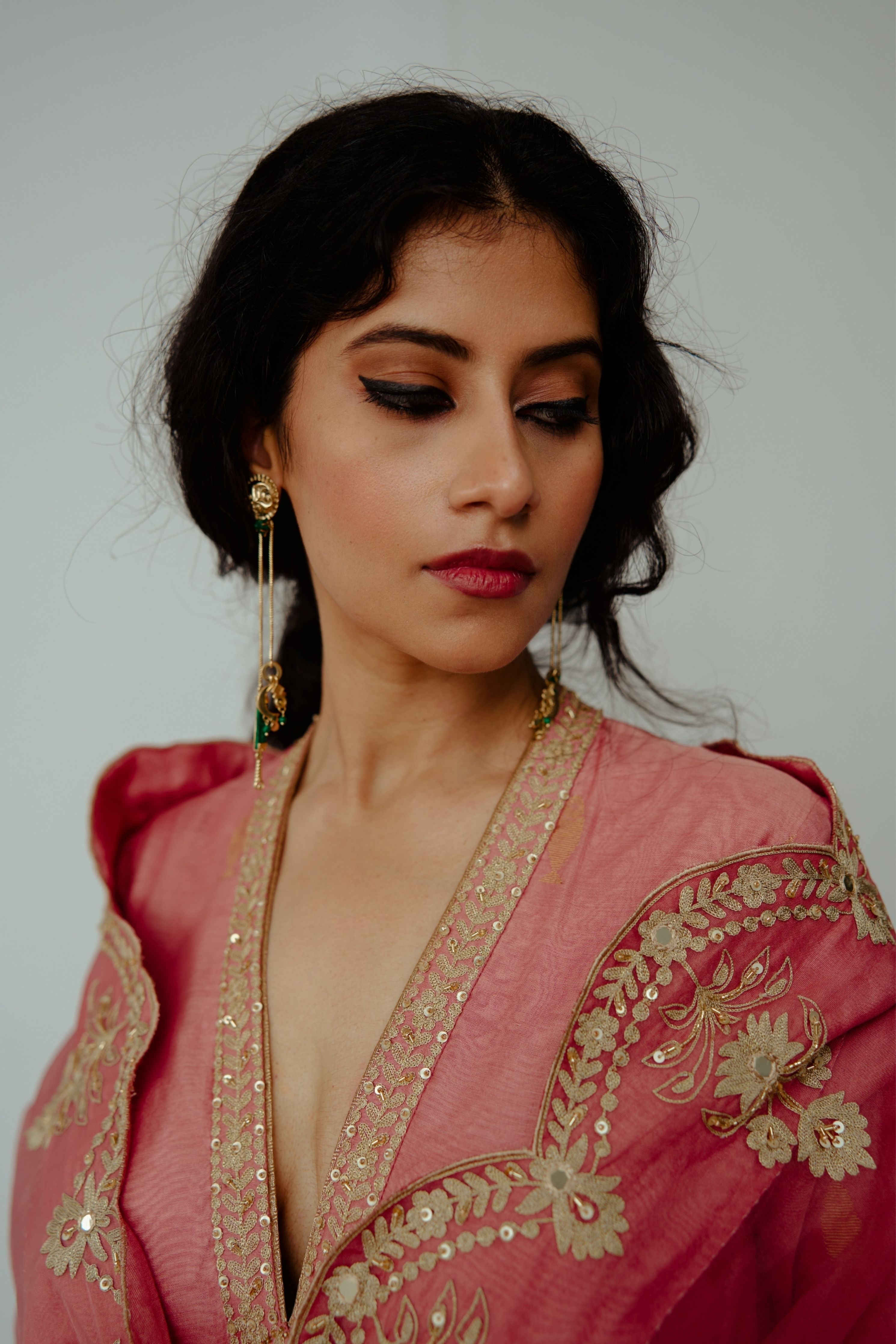 Gulab Old Rose Anarkali Set