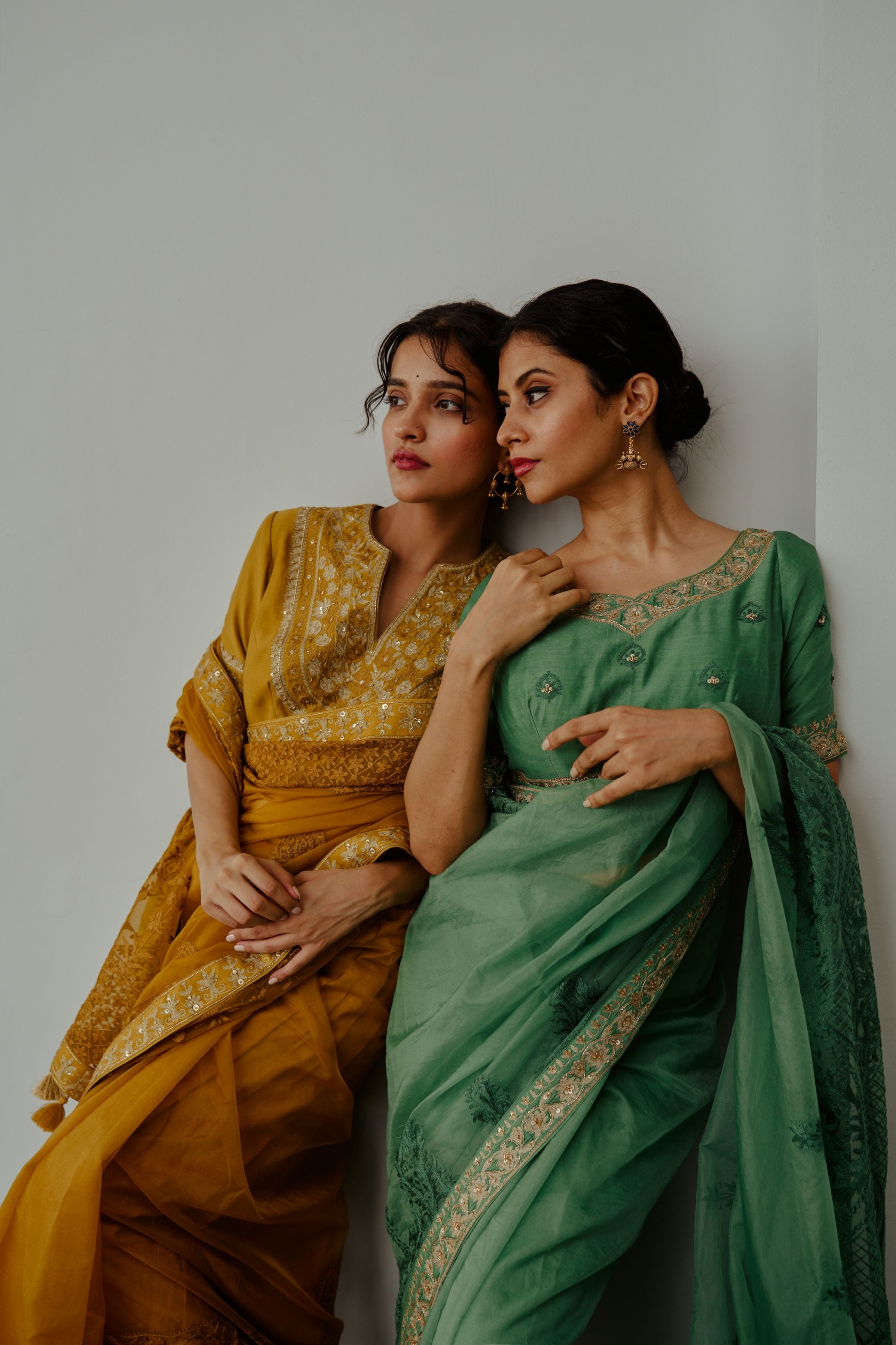 Basanti Musturd Saree Set