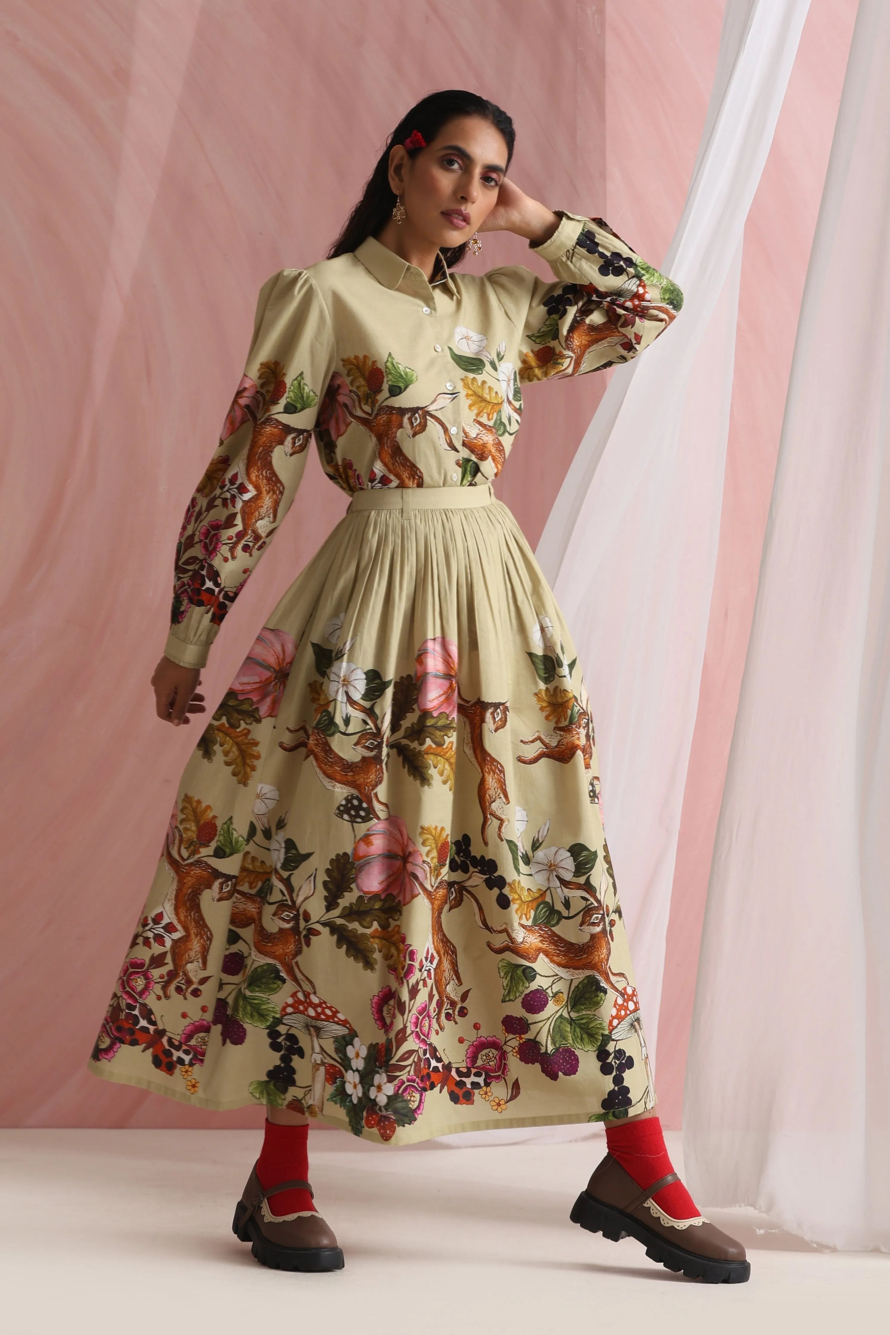 Forest Skirt Co-Ord Set