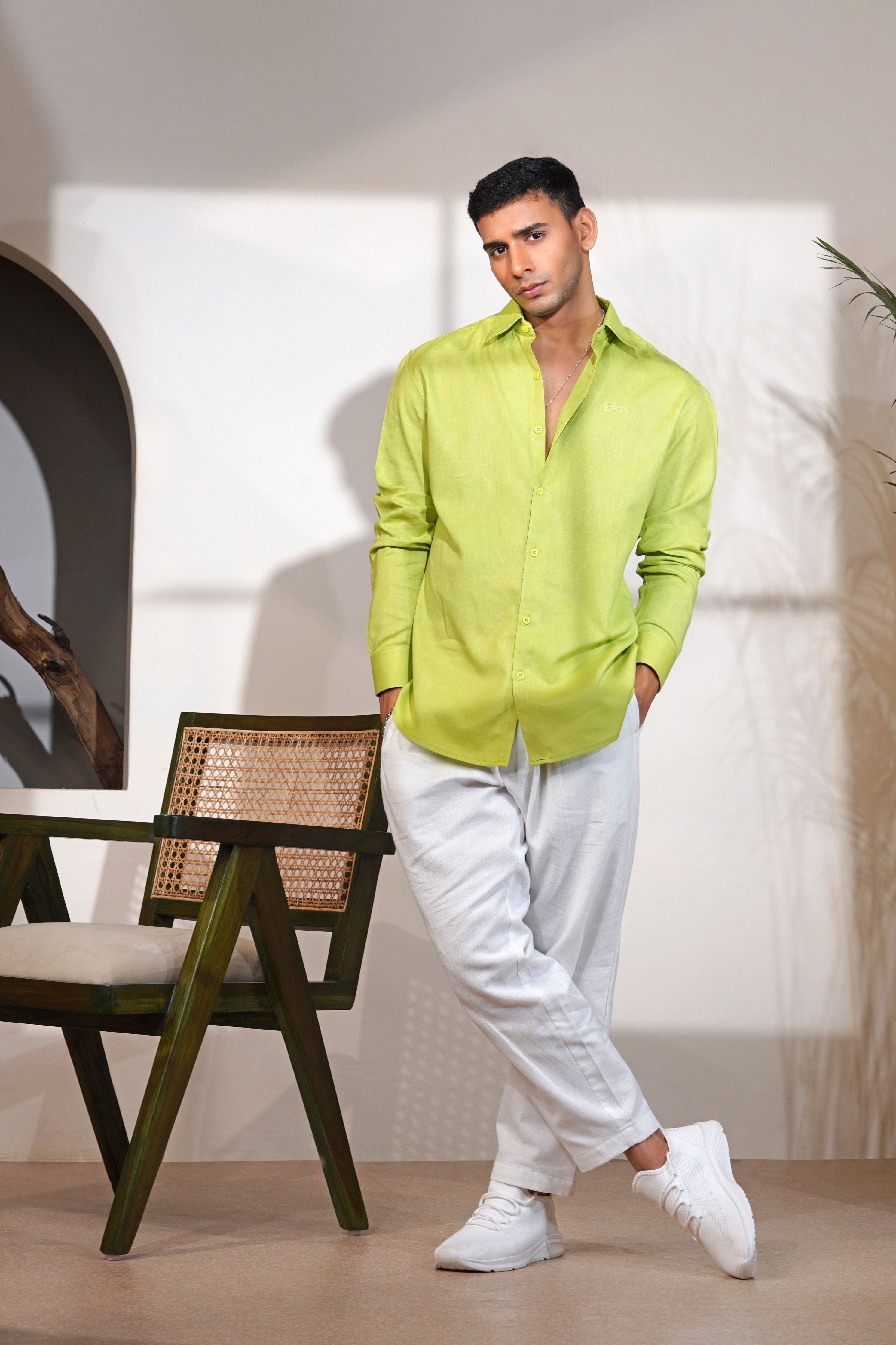 Wasabi Linen Shirt