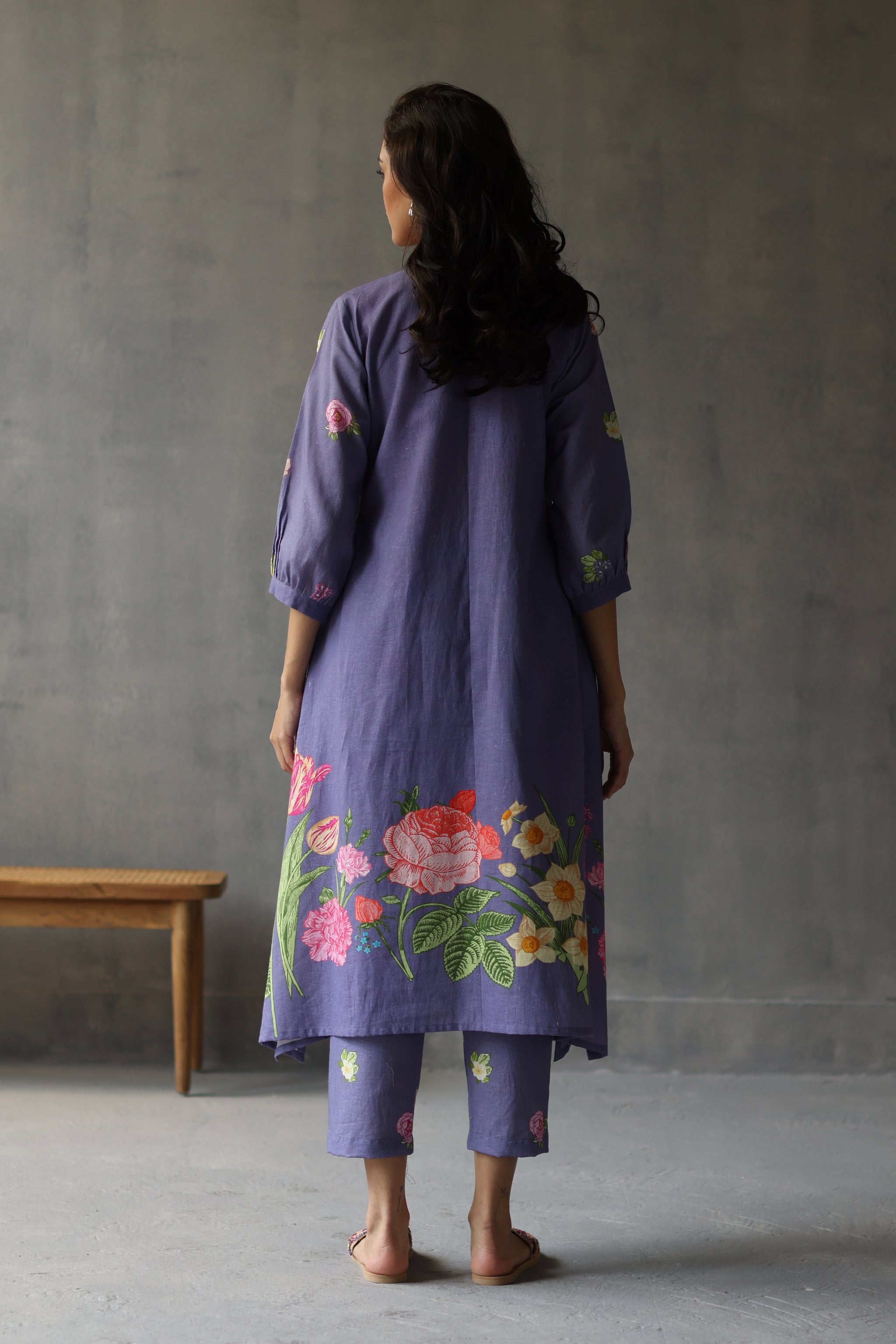 Water Lily Kurta Periwinkle