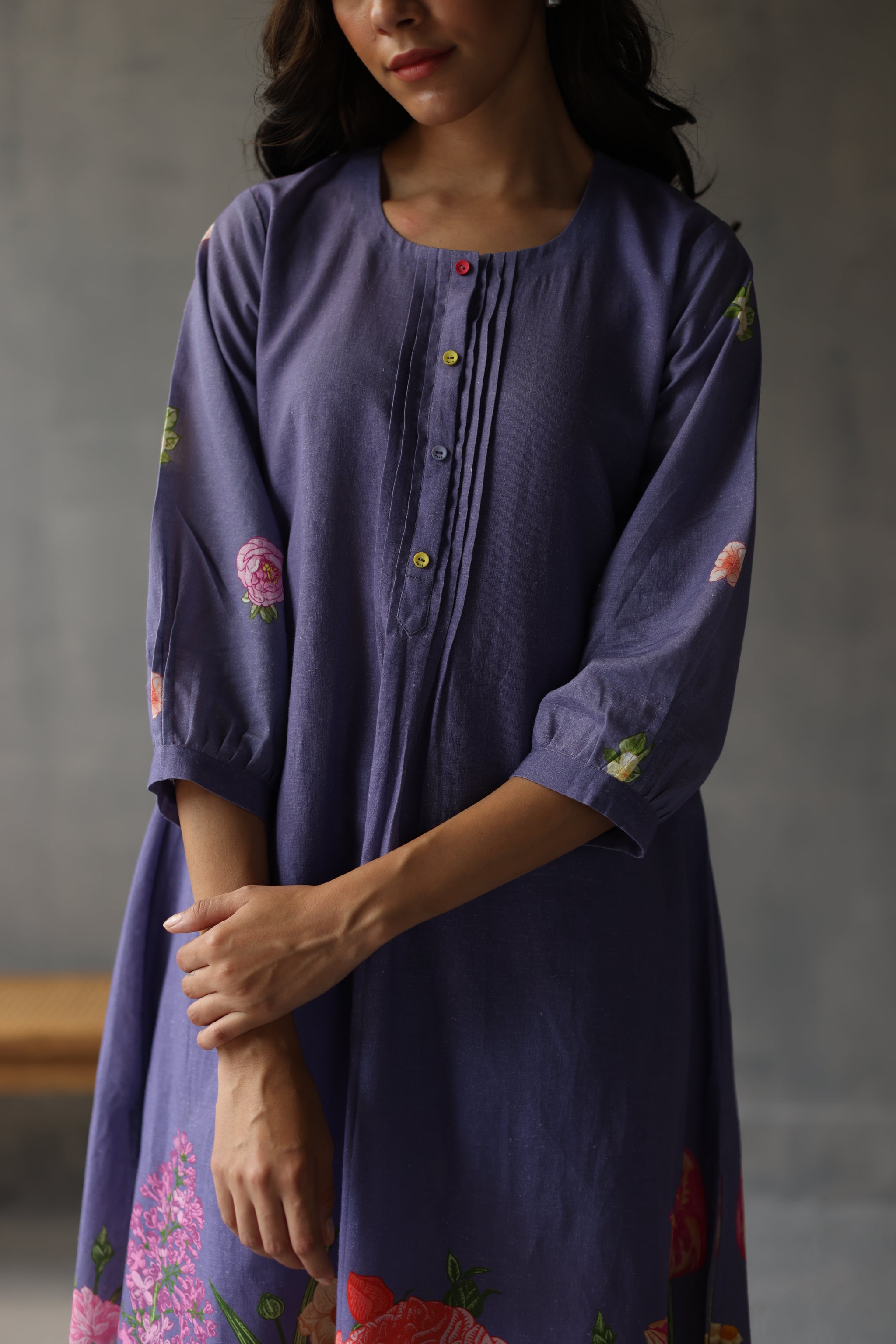 Water Lily Kurta Periwinkle