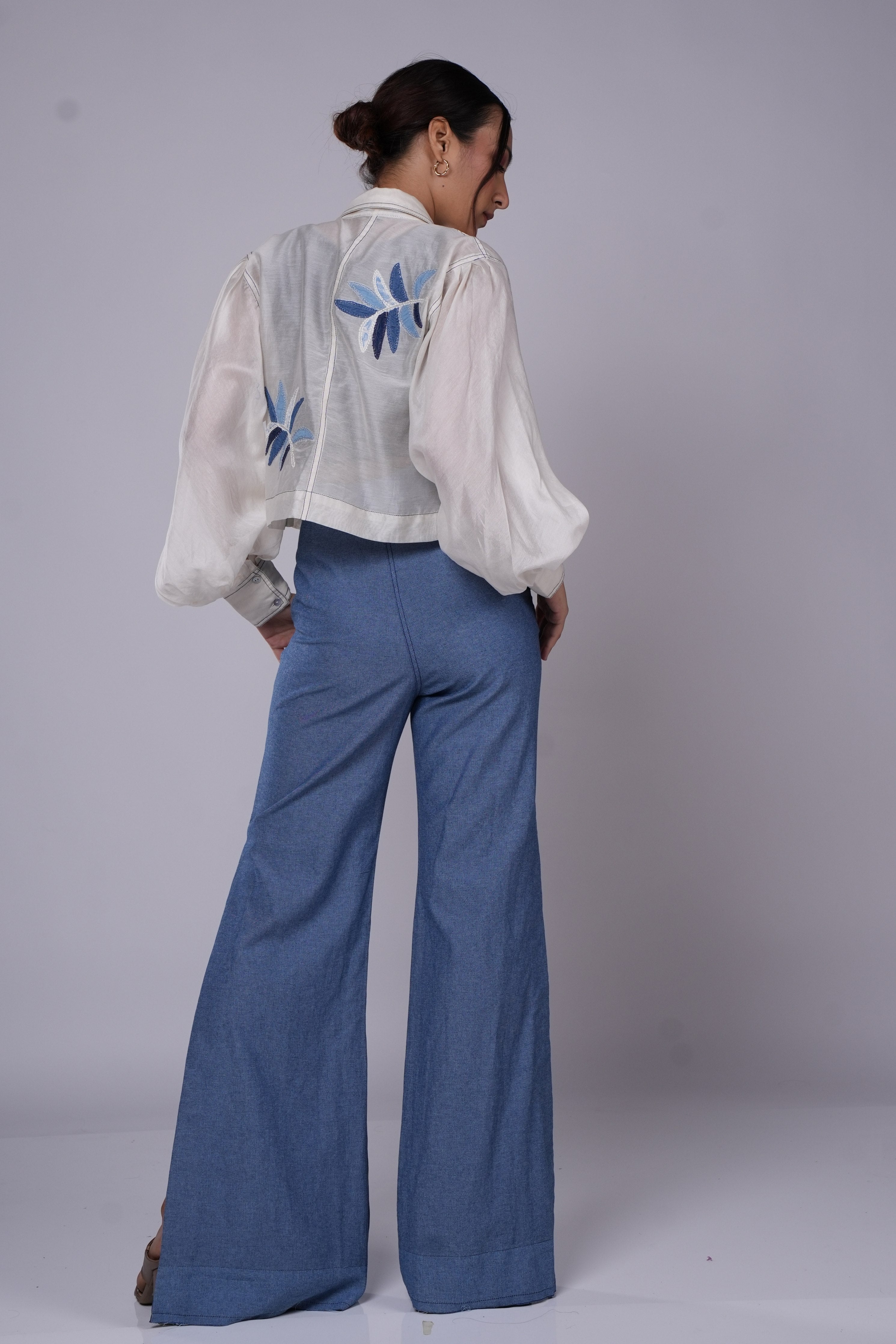 White Applique Co-Ord Set