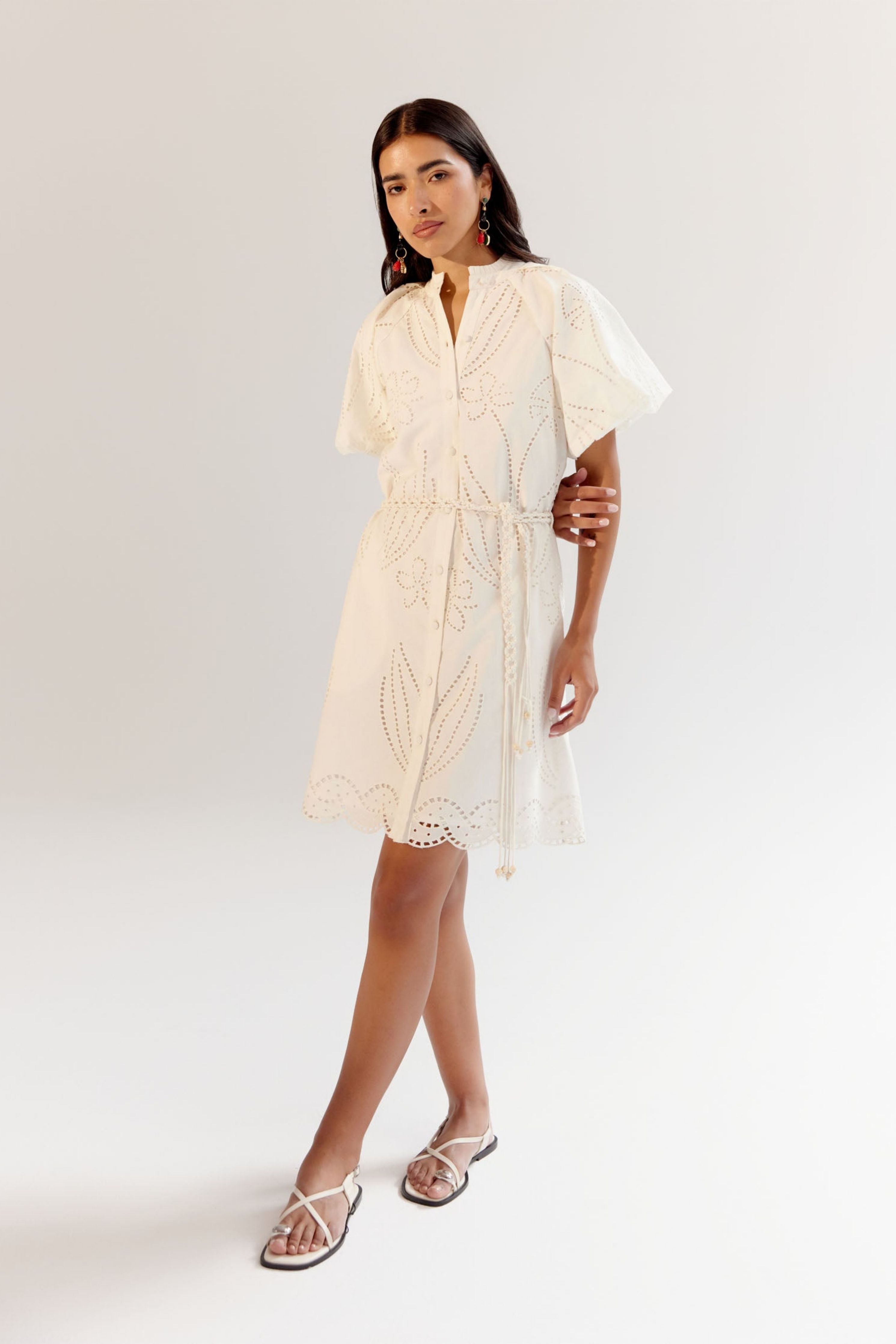 White Florence Mini Dress