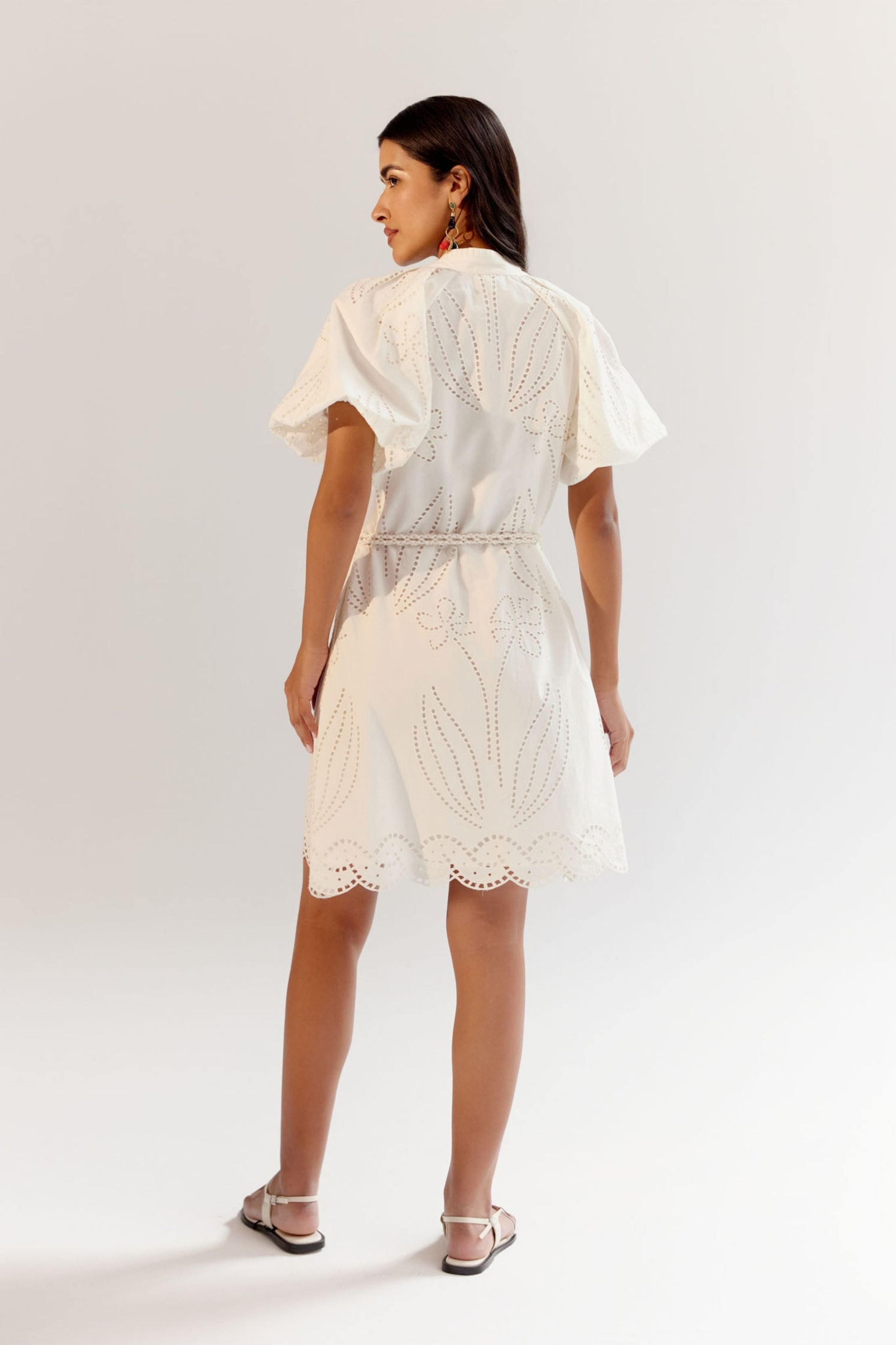 White Florence Mini Dress