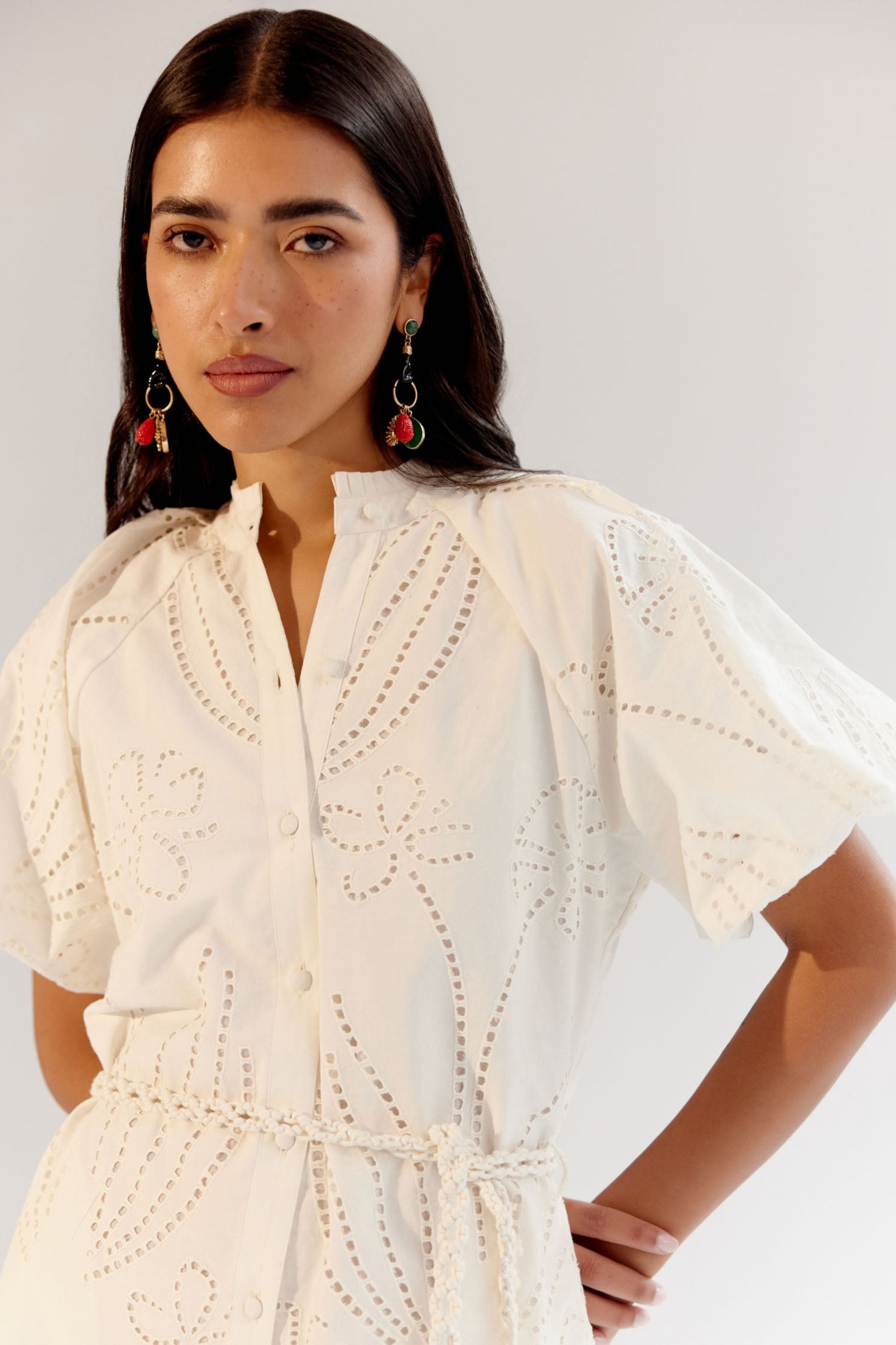 White Florence Mini Dress