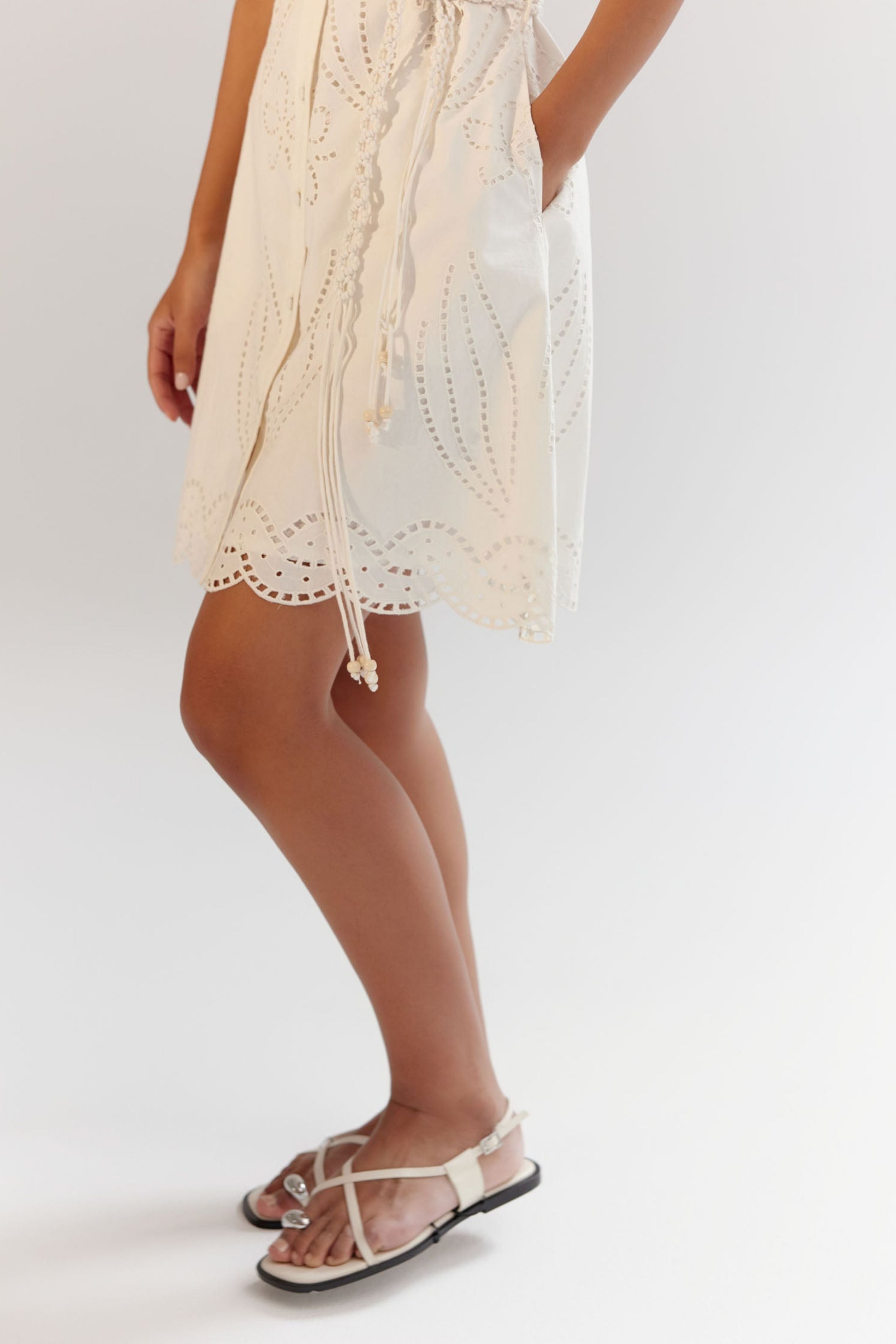 White Florence Mini Dress