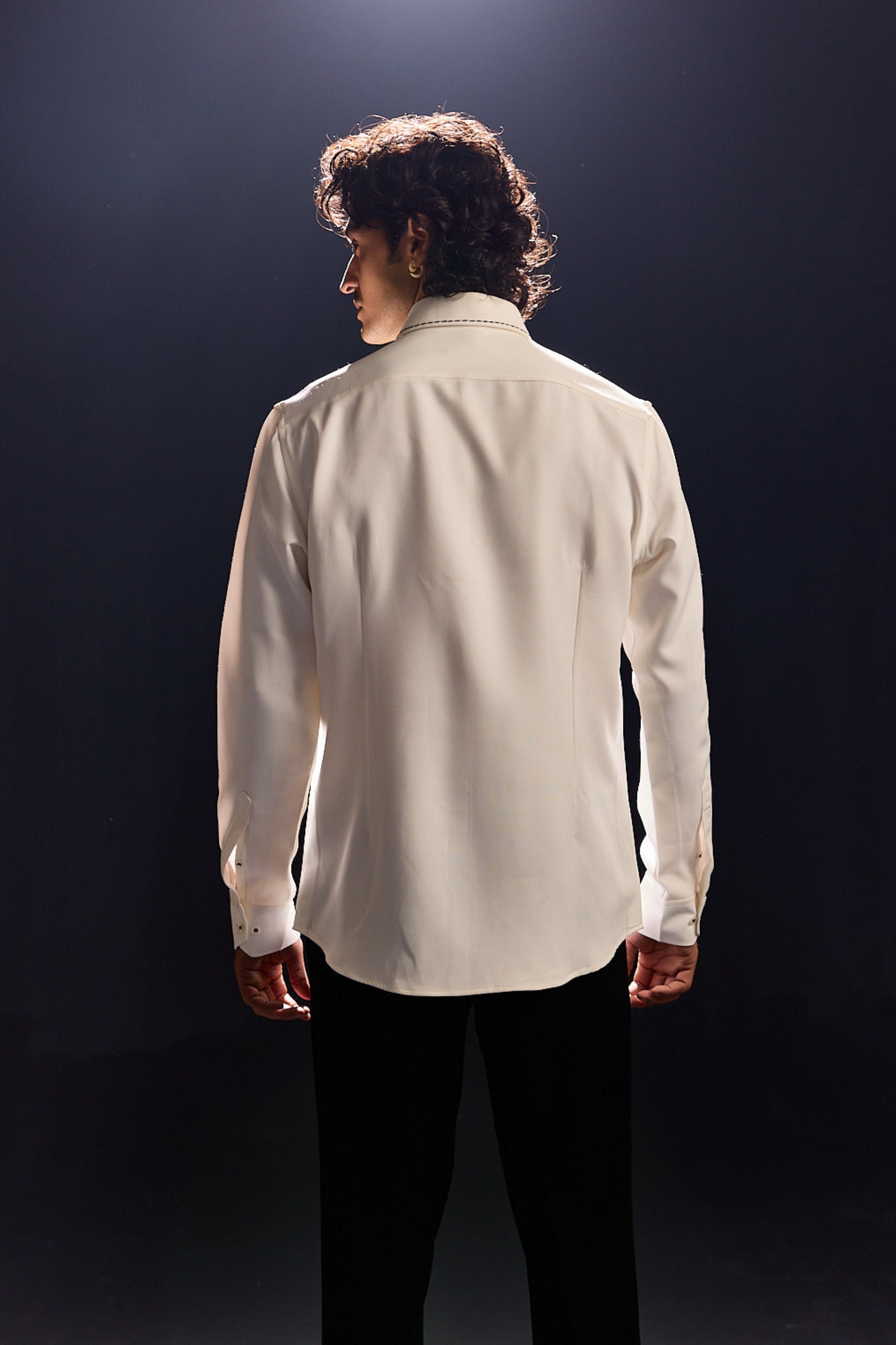 White Hand Print Shirt