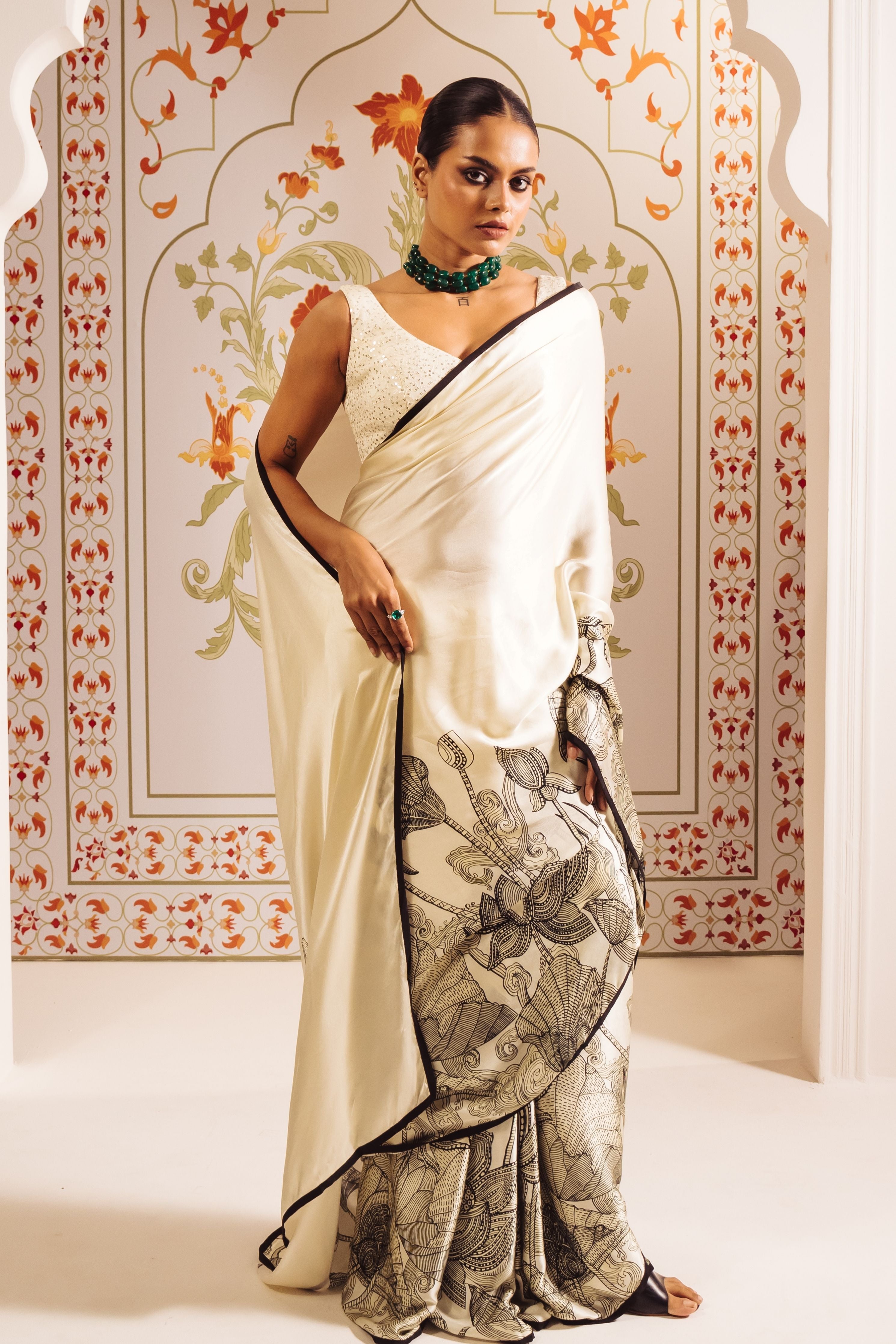 White Maya Saree