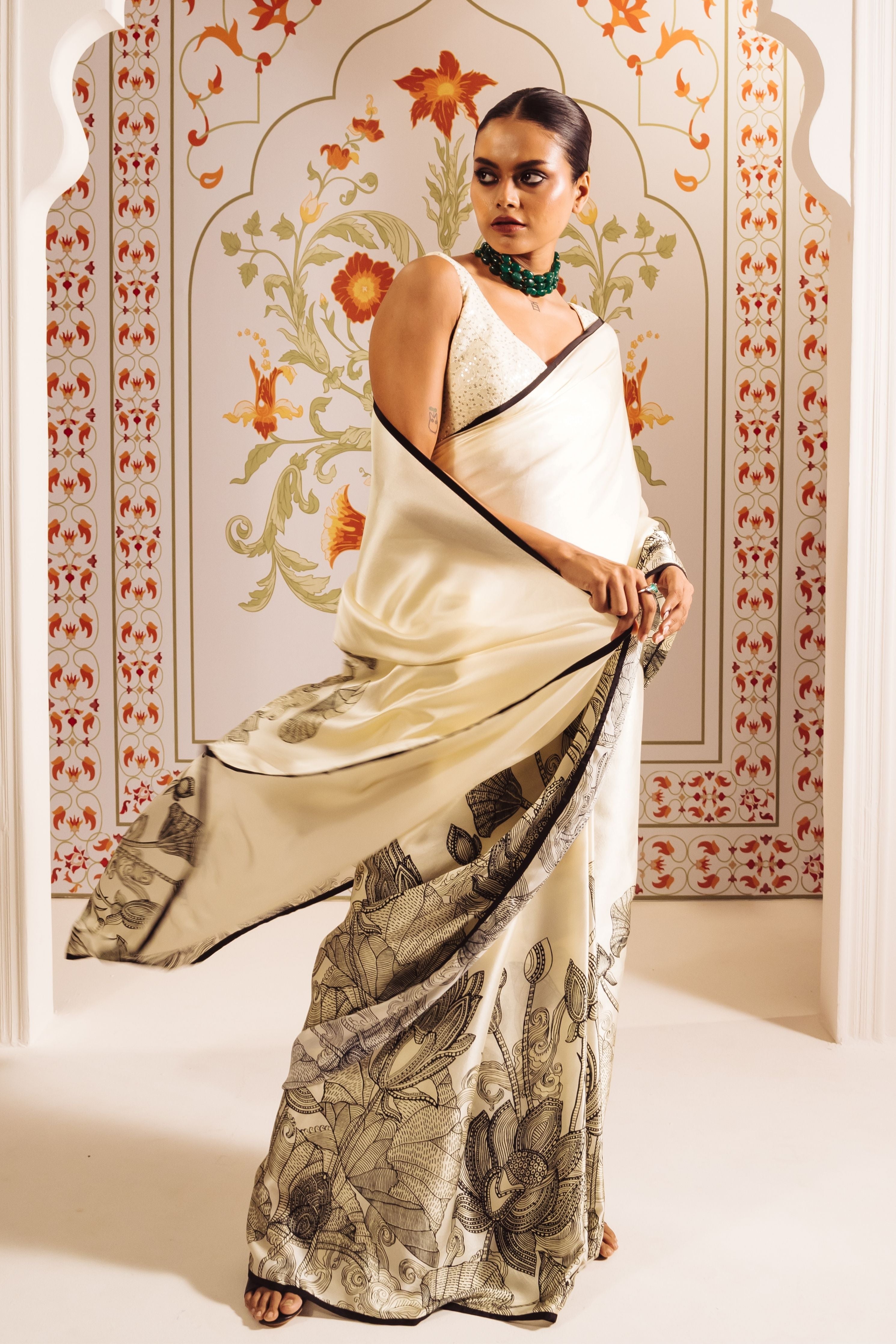 White Maya Saree