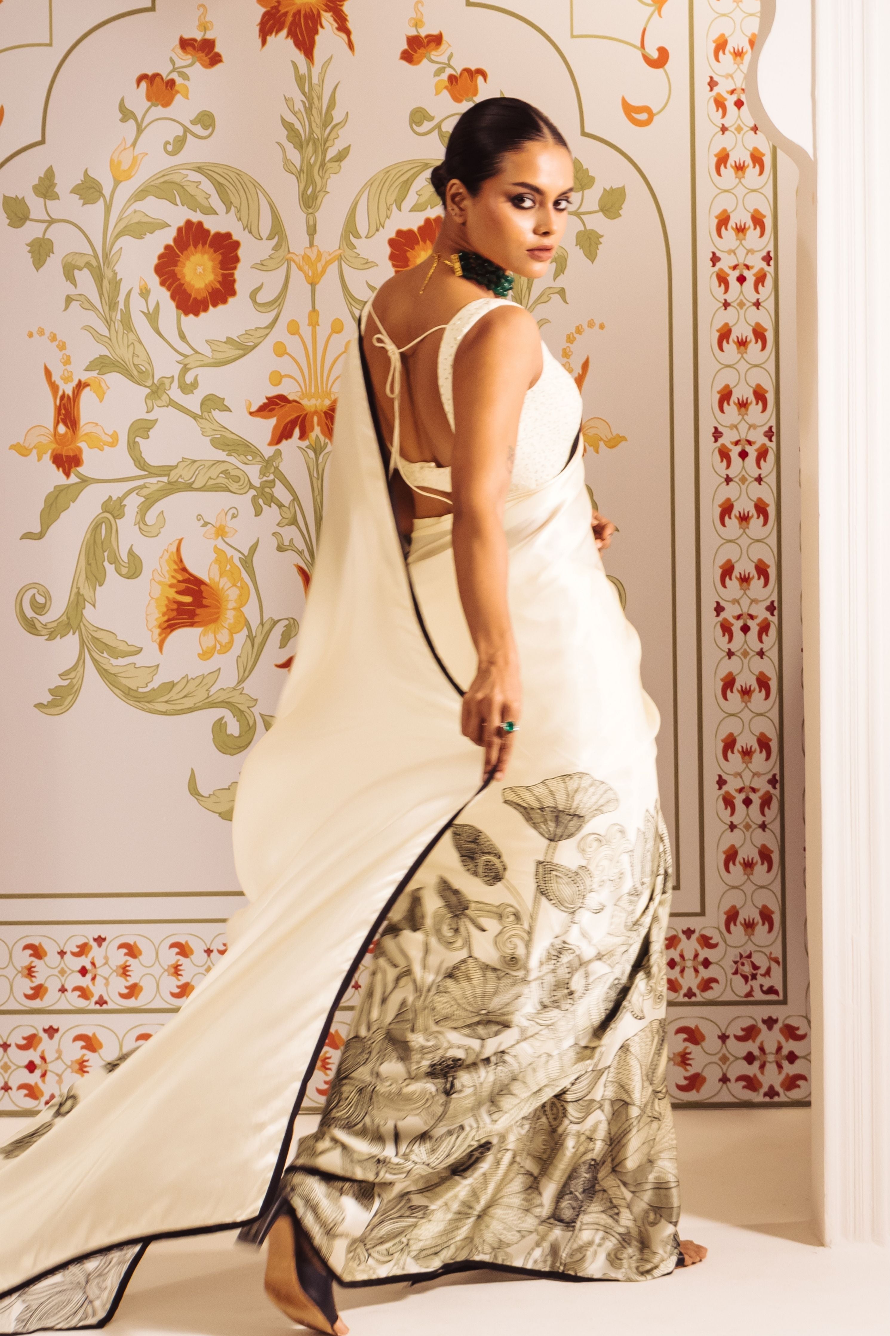 White Maya Saree
