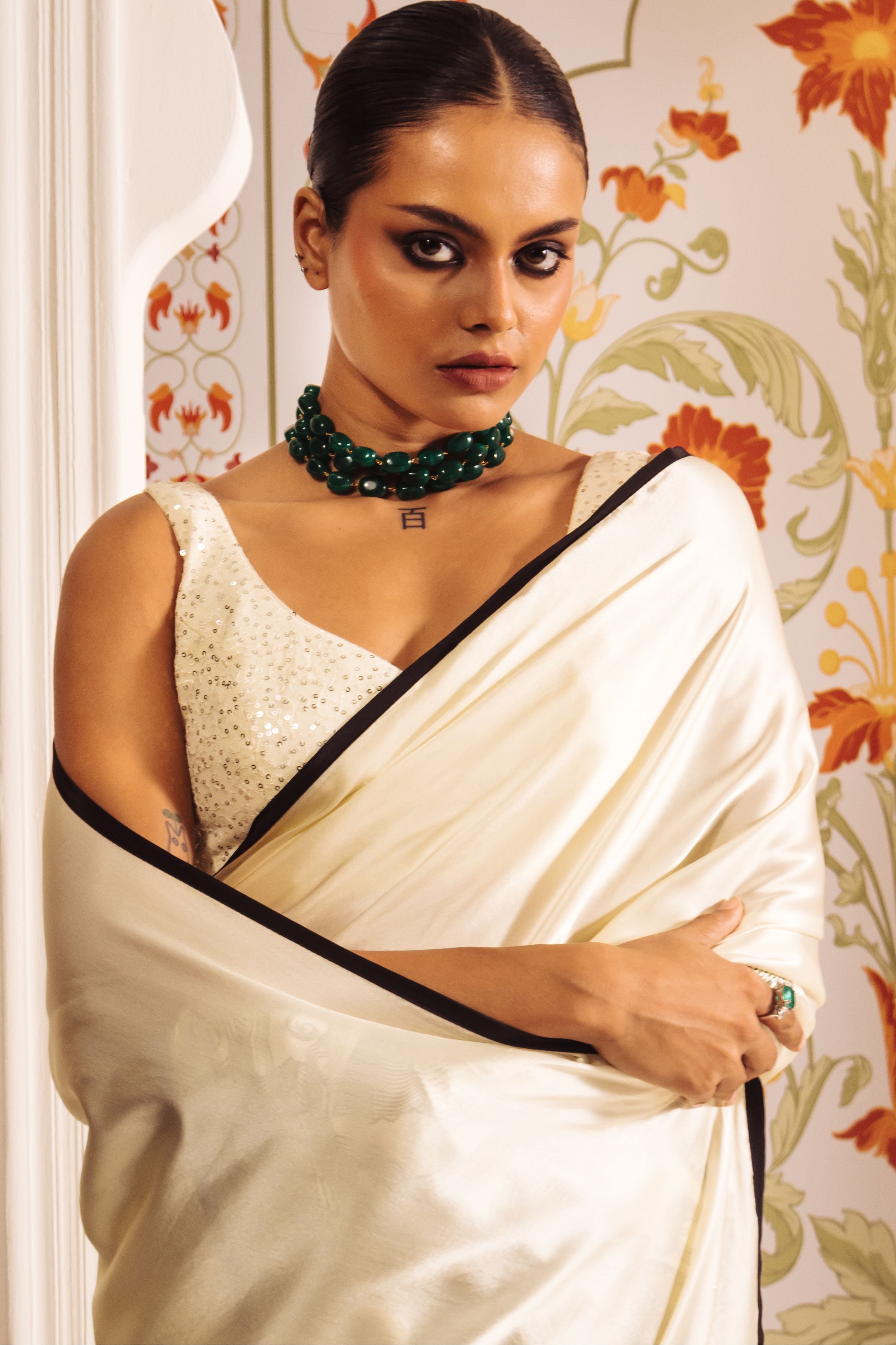 White Maya Saree