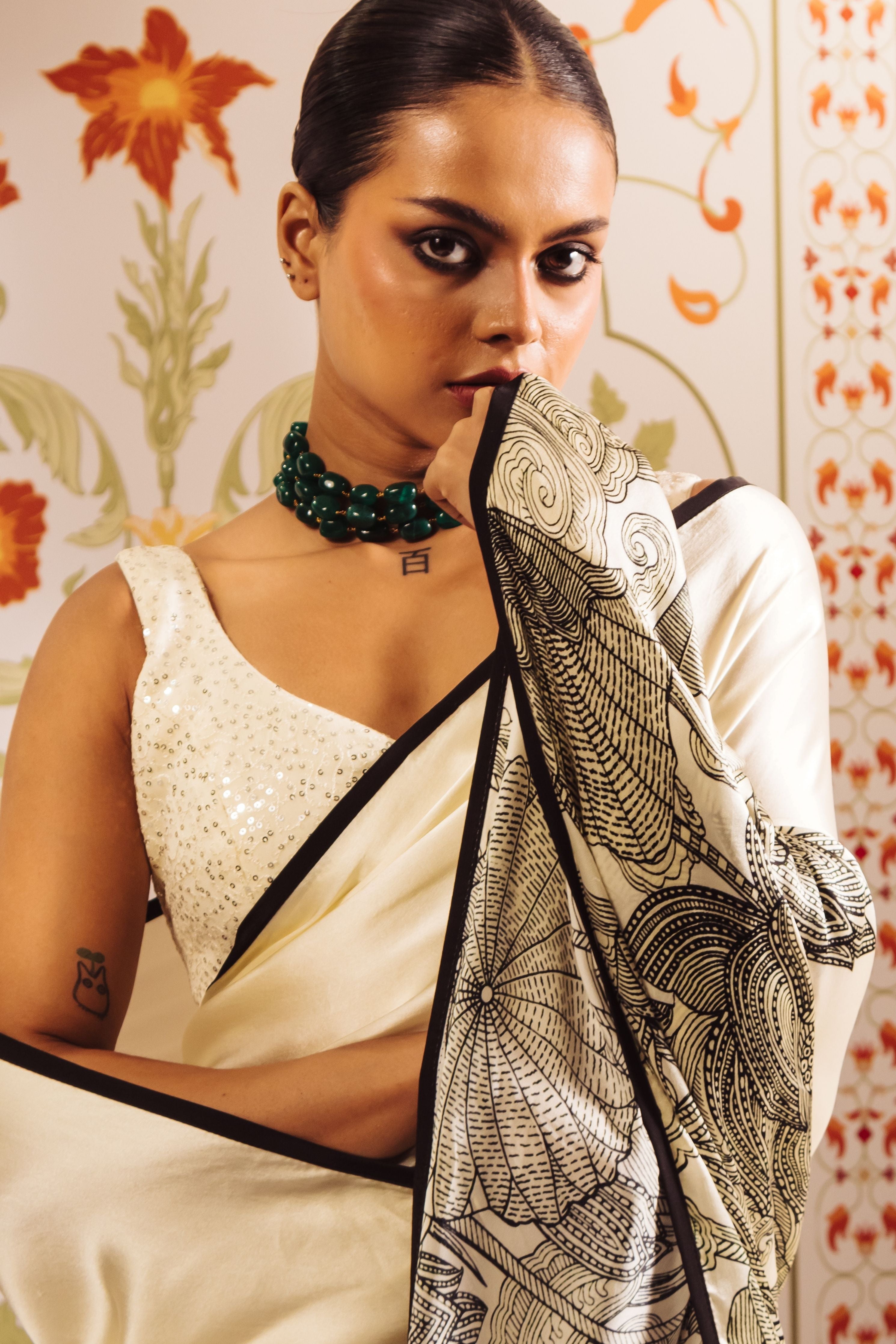 White Maya Saree