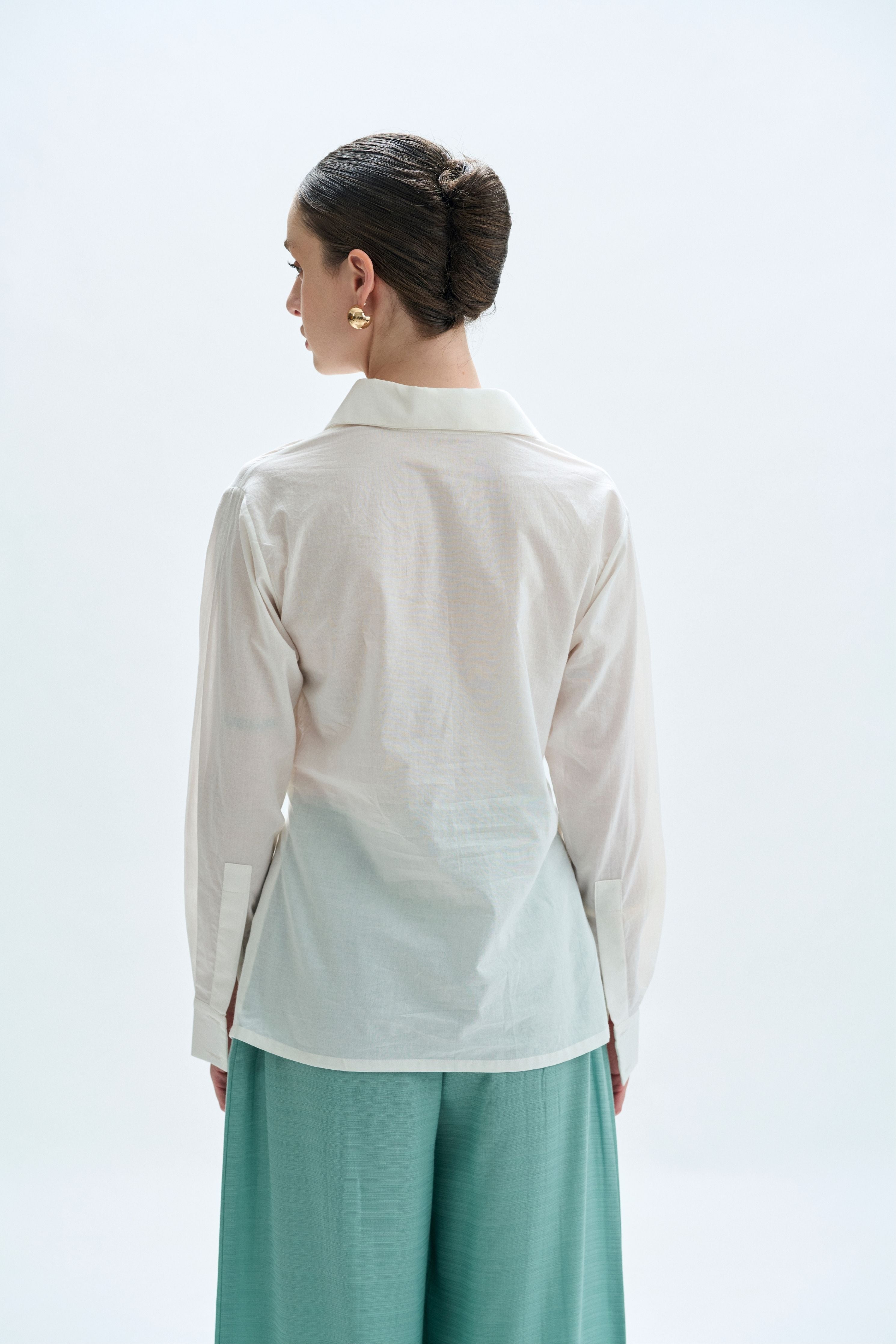 White Organic Cotton Twist Shirt