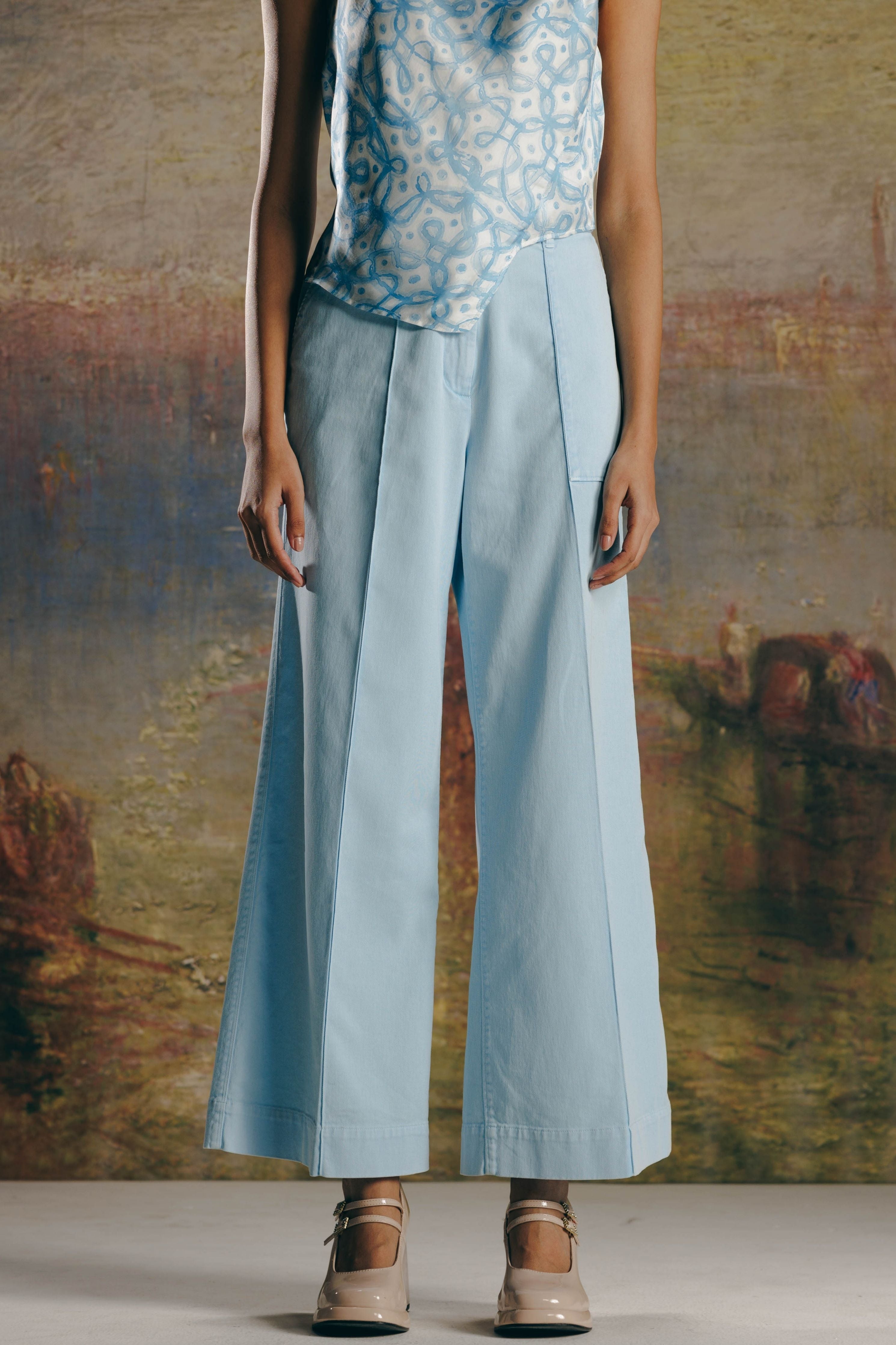 Wide Twill Pants