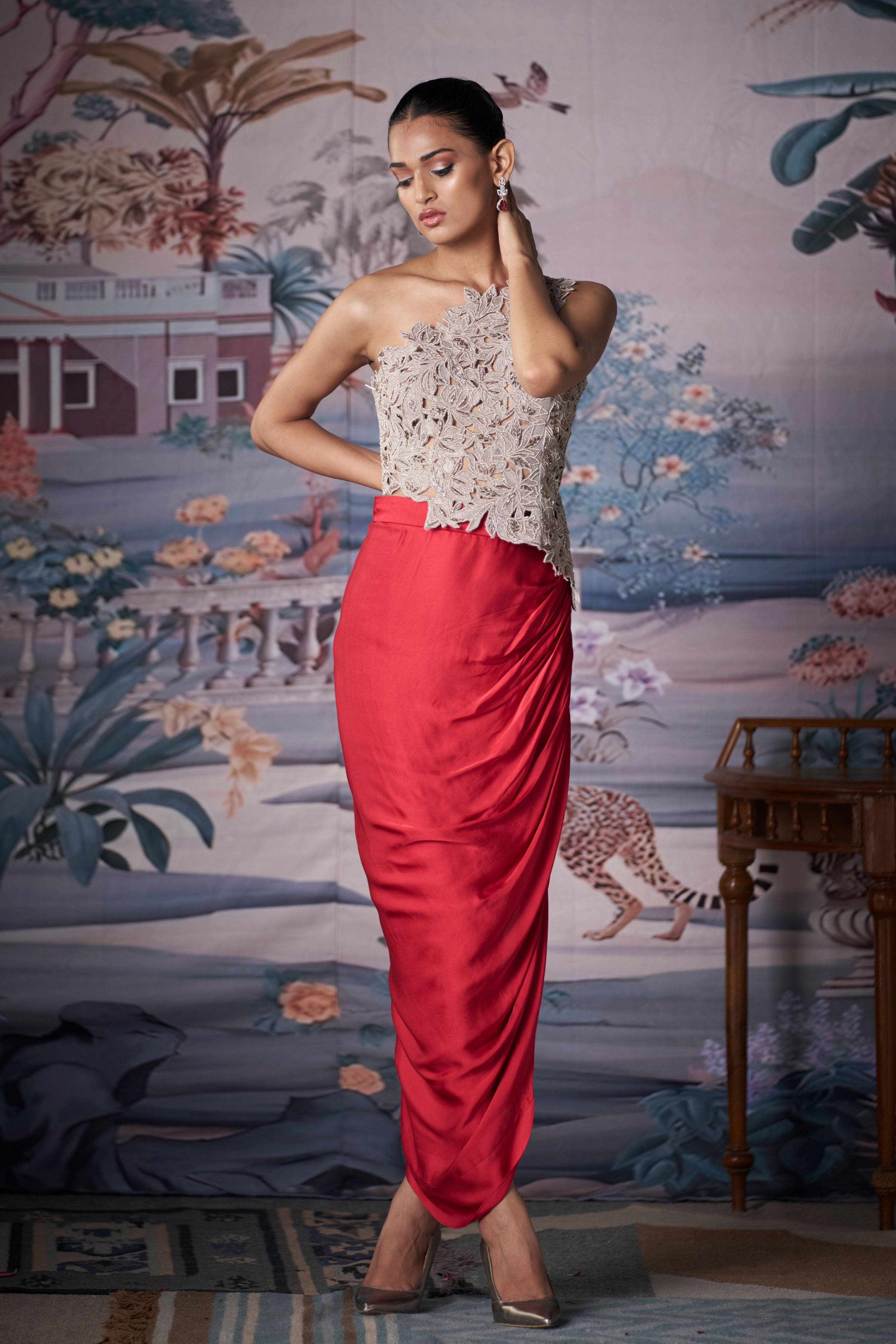 Wild Rosé Skirt Set