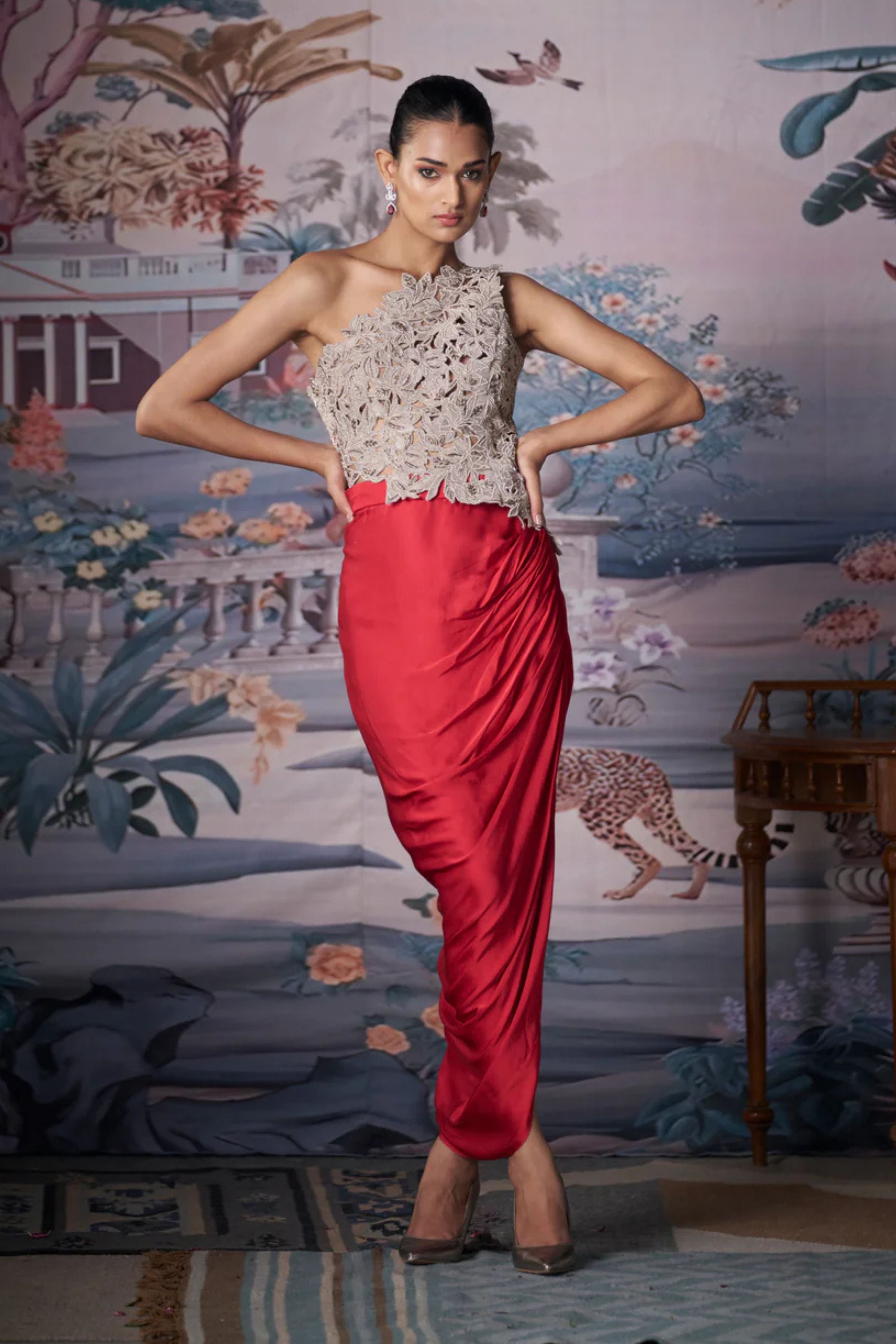 Wild Rosé Skirt Set