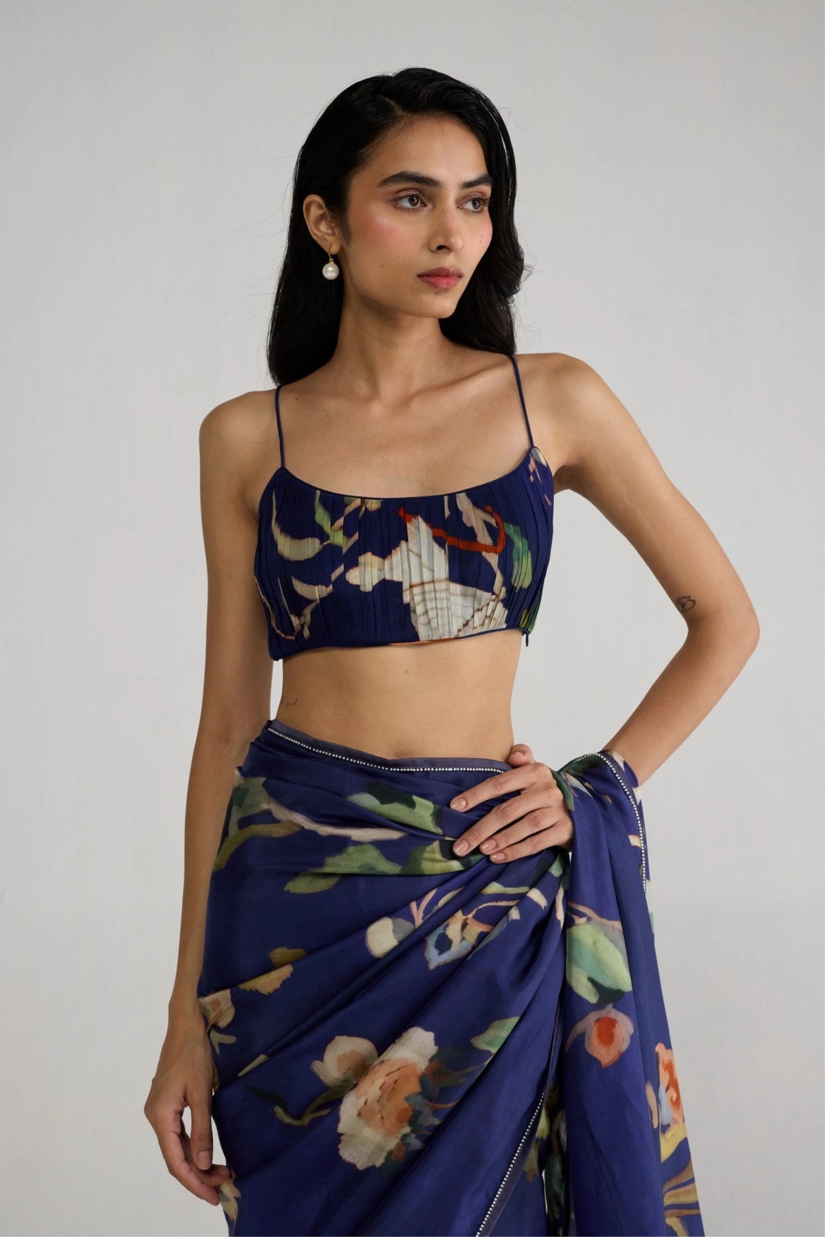 Fuji Crepe Ruched Blouse