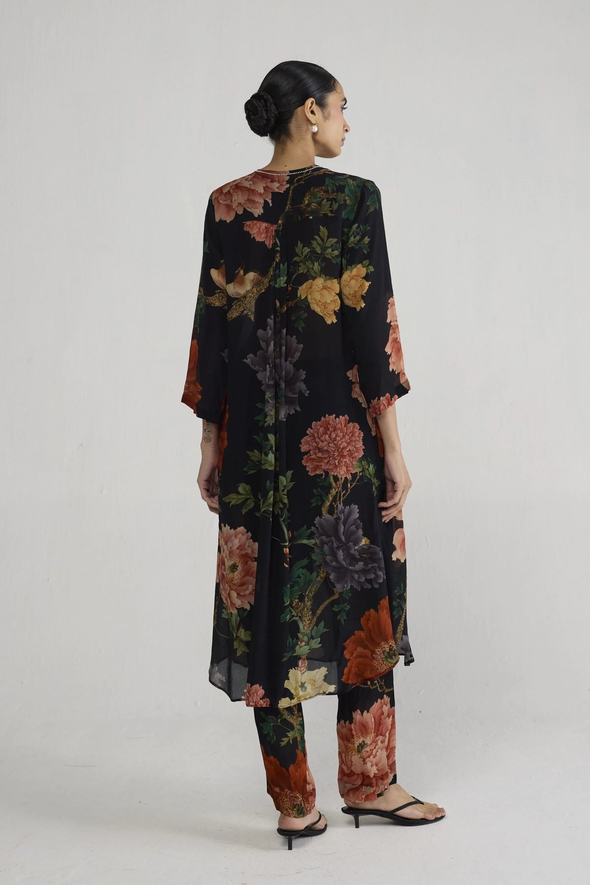 Himari Long Crepe Kurta Set