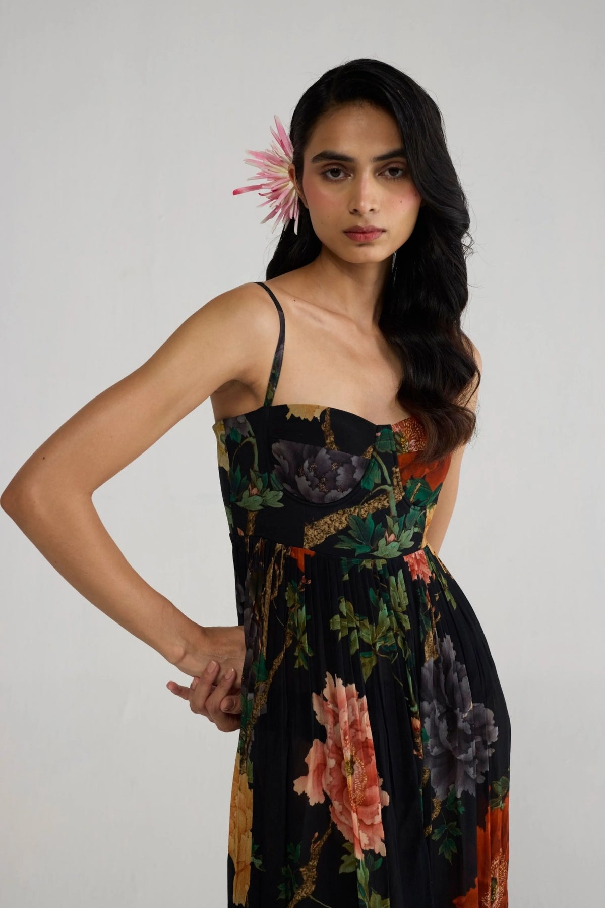 Himari Crepe Bralette Dress