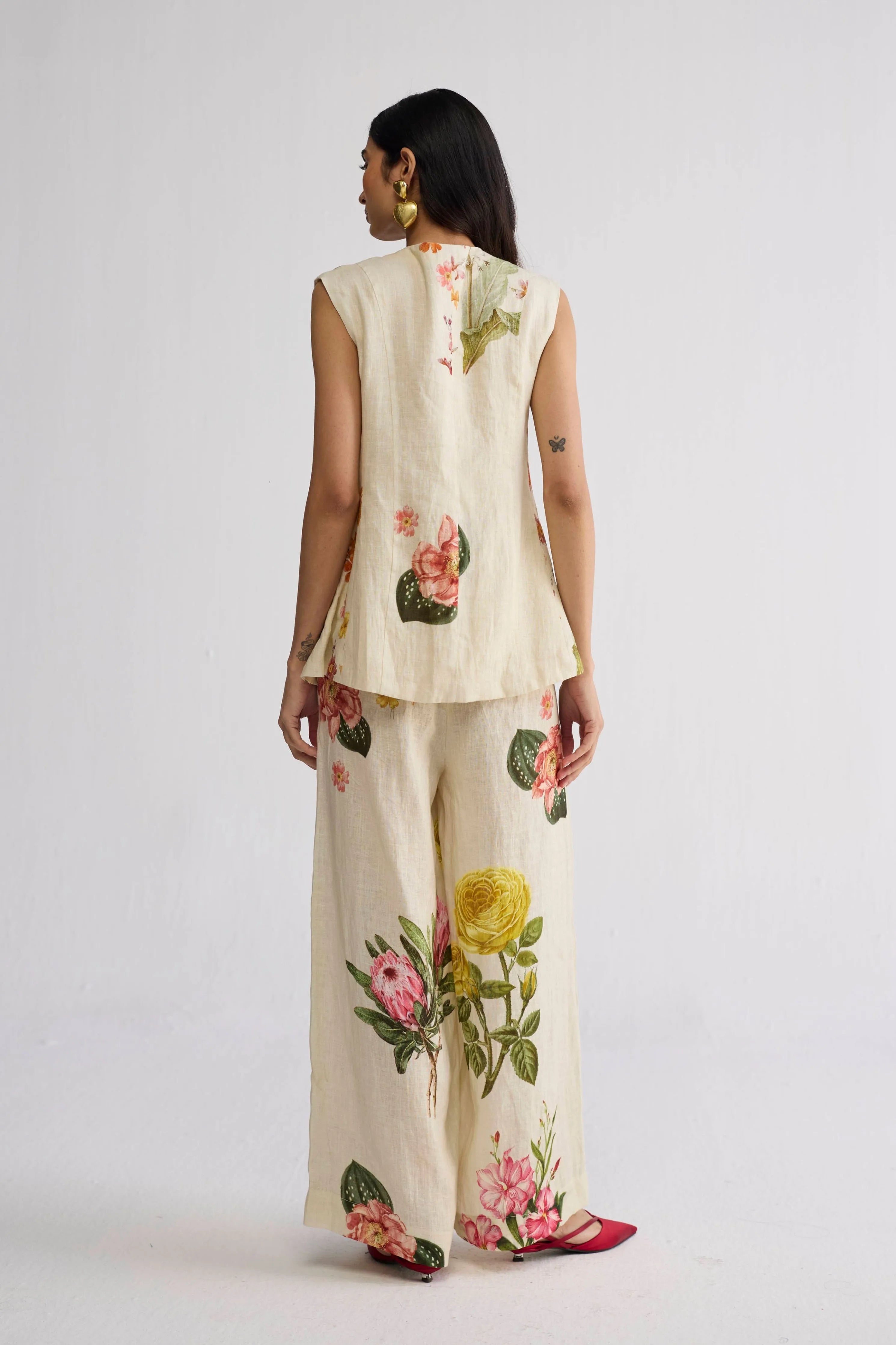 Primavera Panelled Waistcoat & Pants Set
