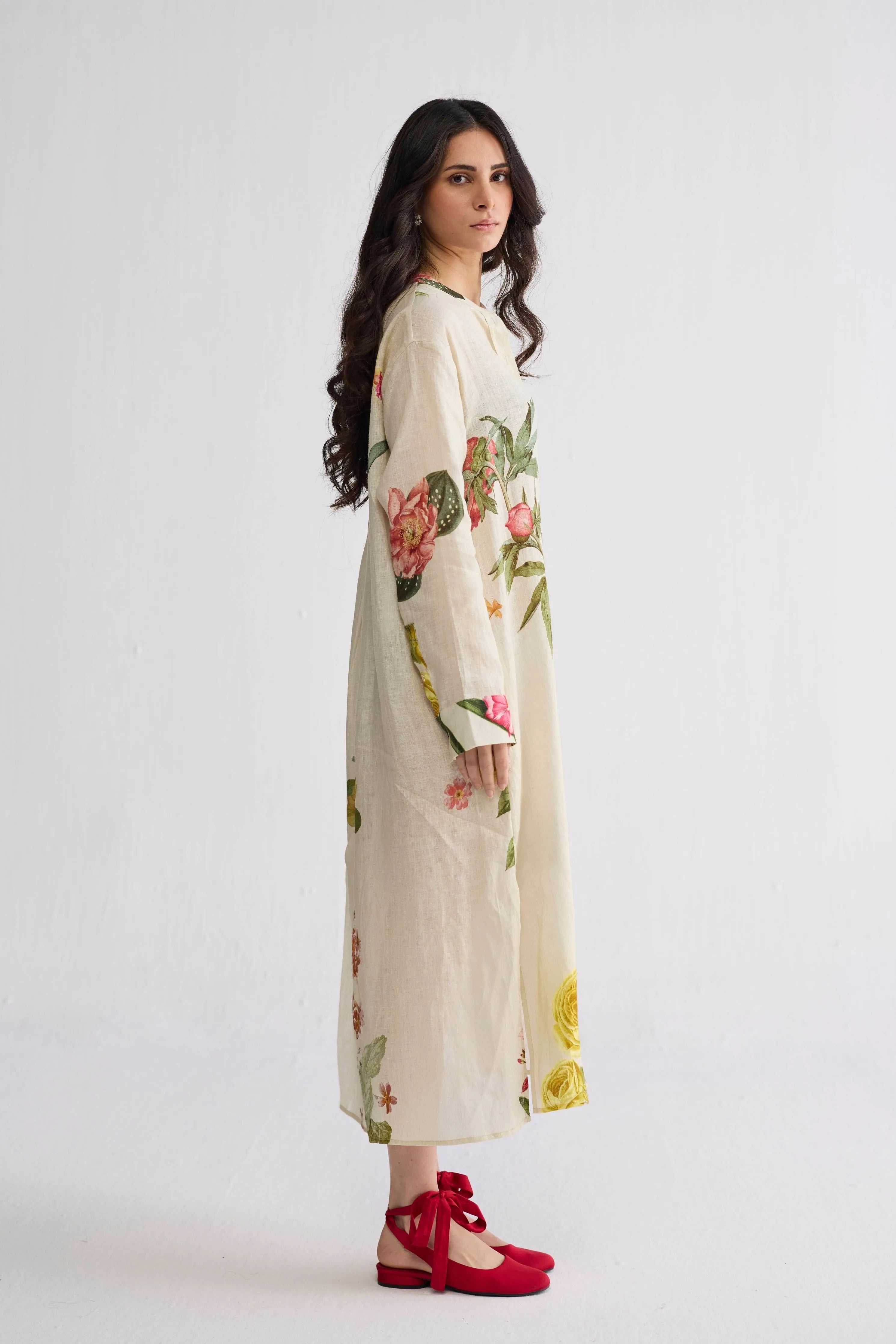Primavera Linen Shirt Dress