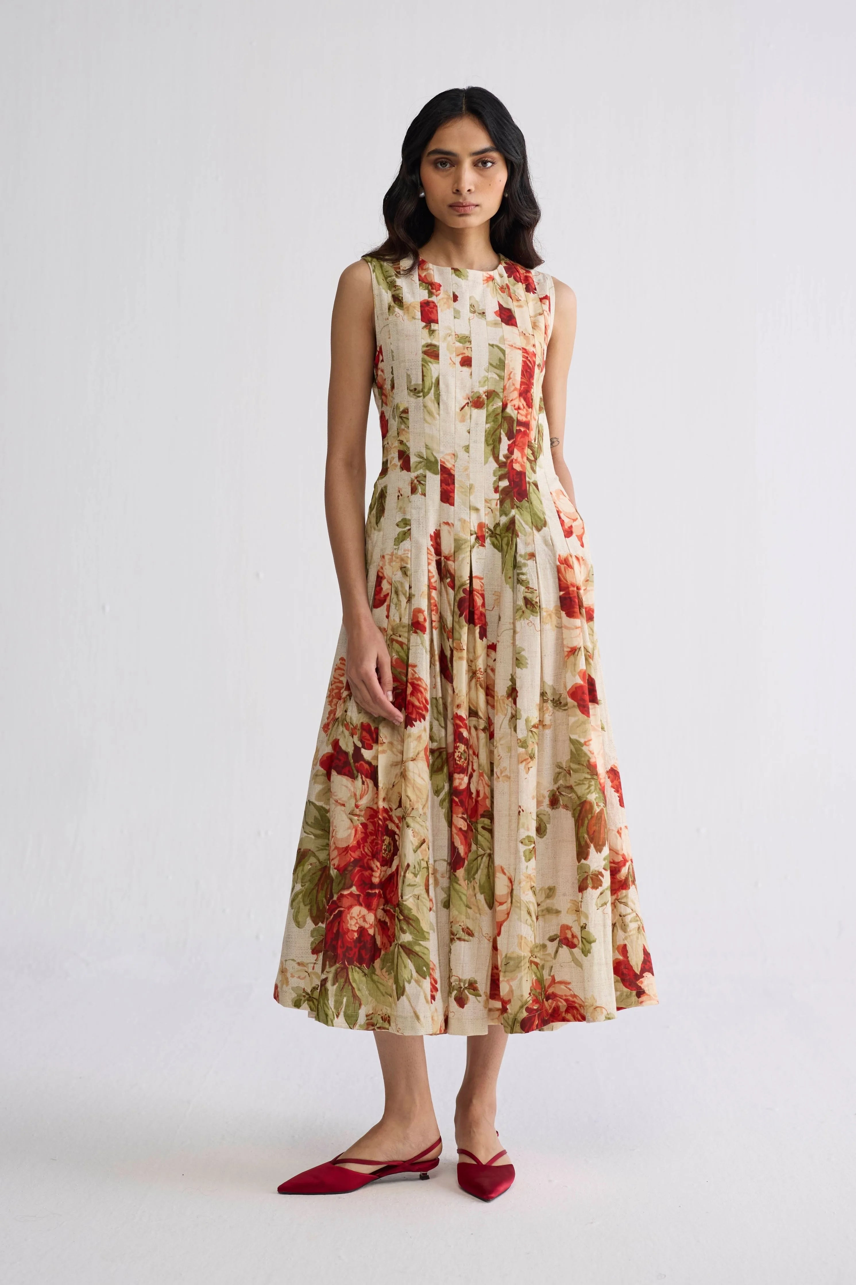 Sama Pleated Dress