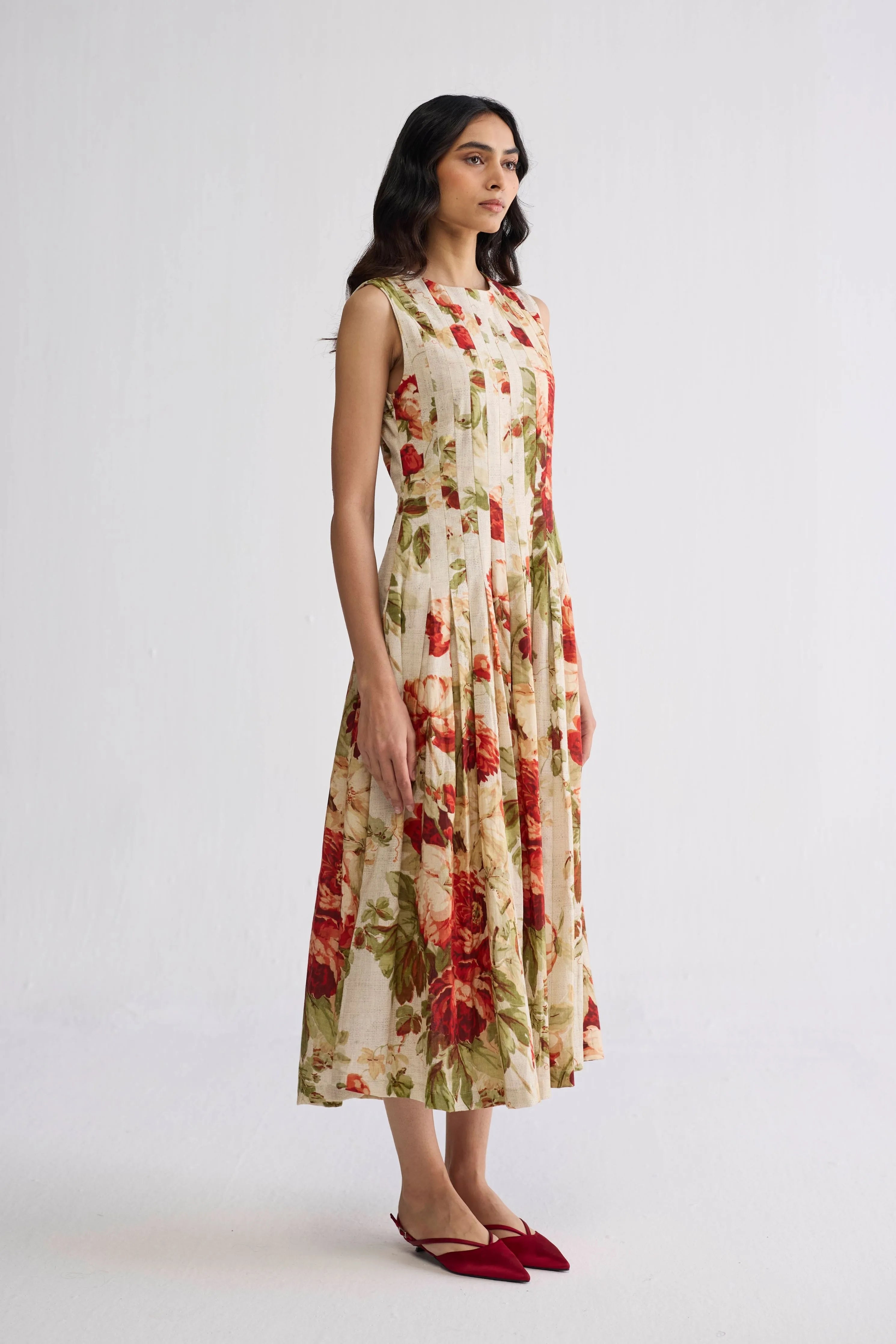 Sama Pleated Dress