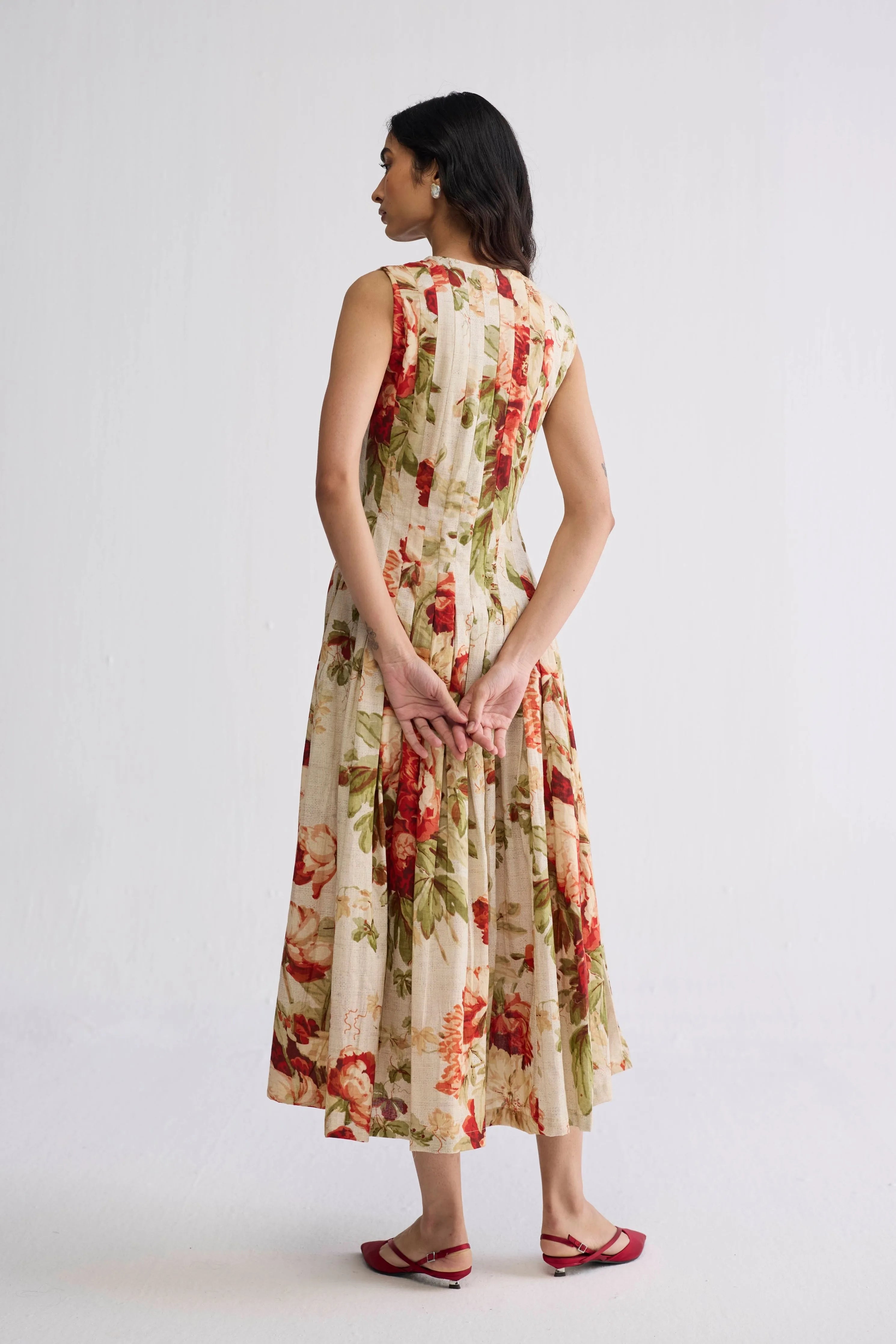 Sama Pleated Dress