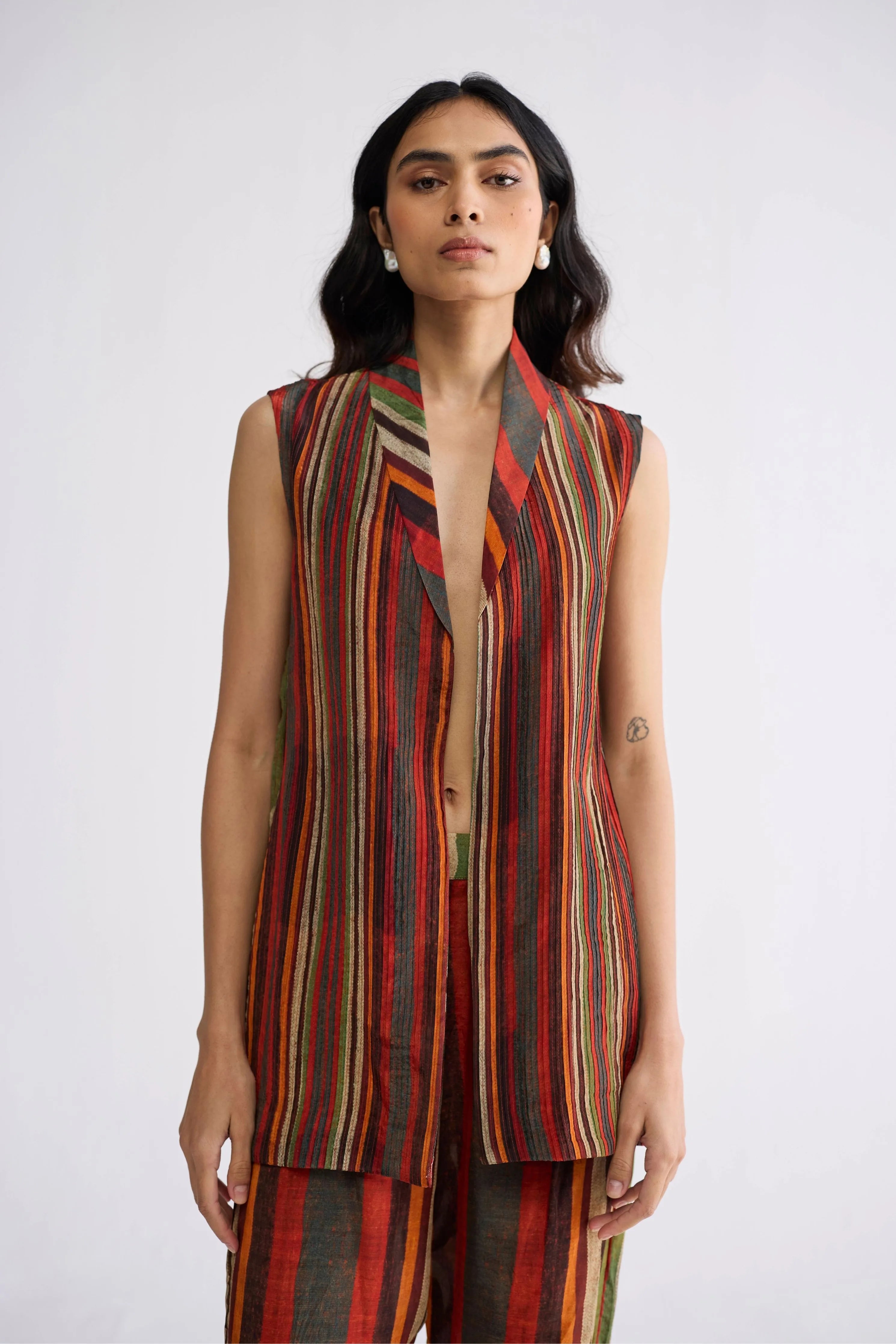 Jilian Pintucks Jacket & Pants Set