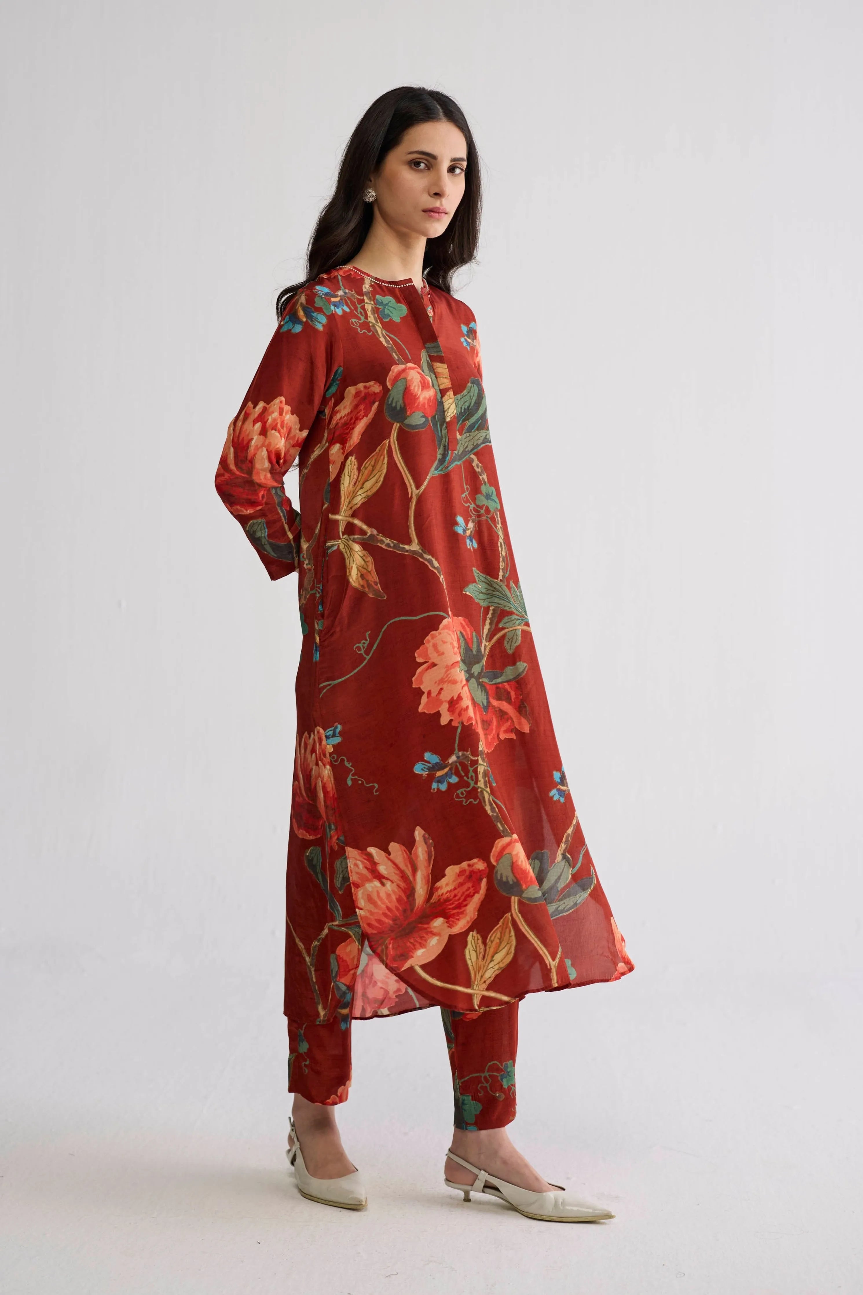 Vine Long Kurta Set
