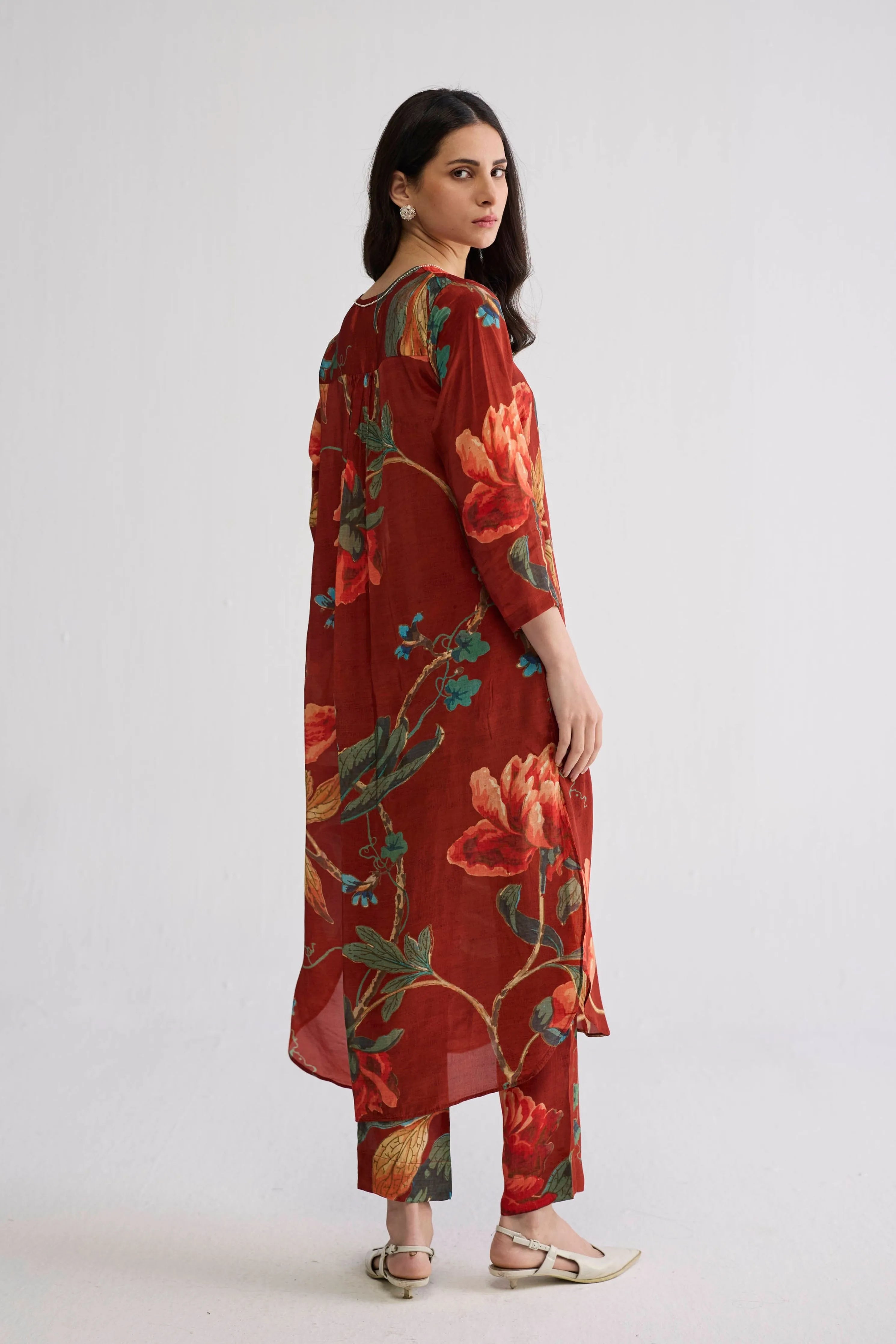 Vine Long Kurta Set