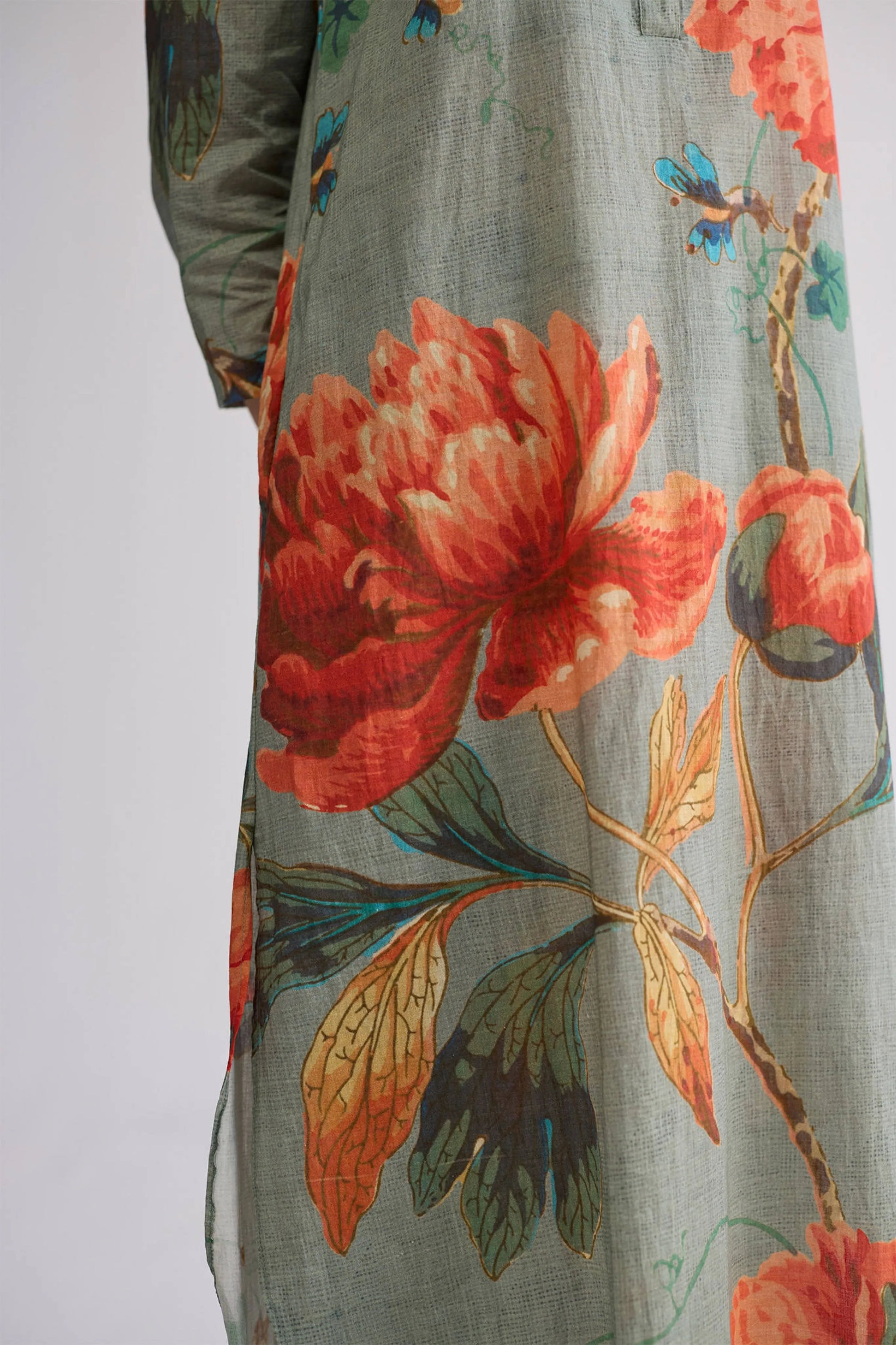 Cabbage Long Kurta Set